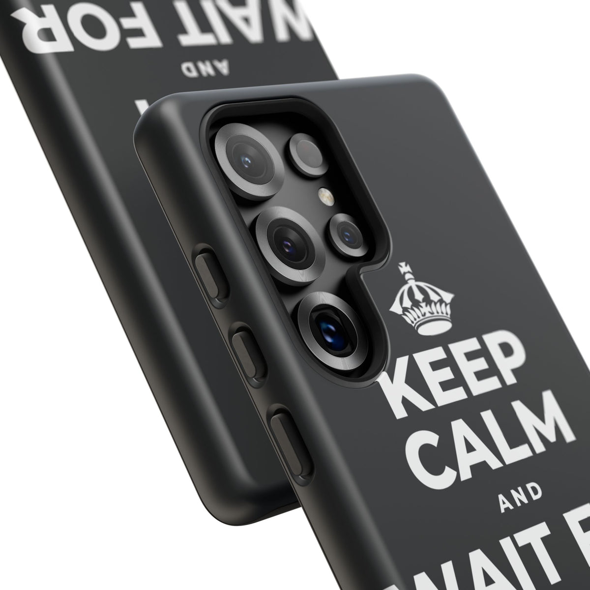 KEEP CALM AND WAIT FOR THE RAINBOW Phone Case (Dark)