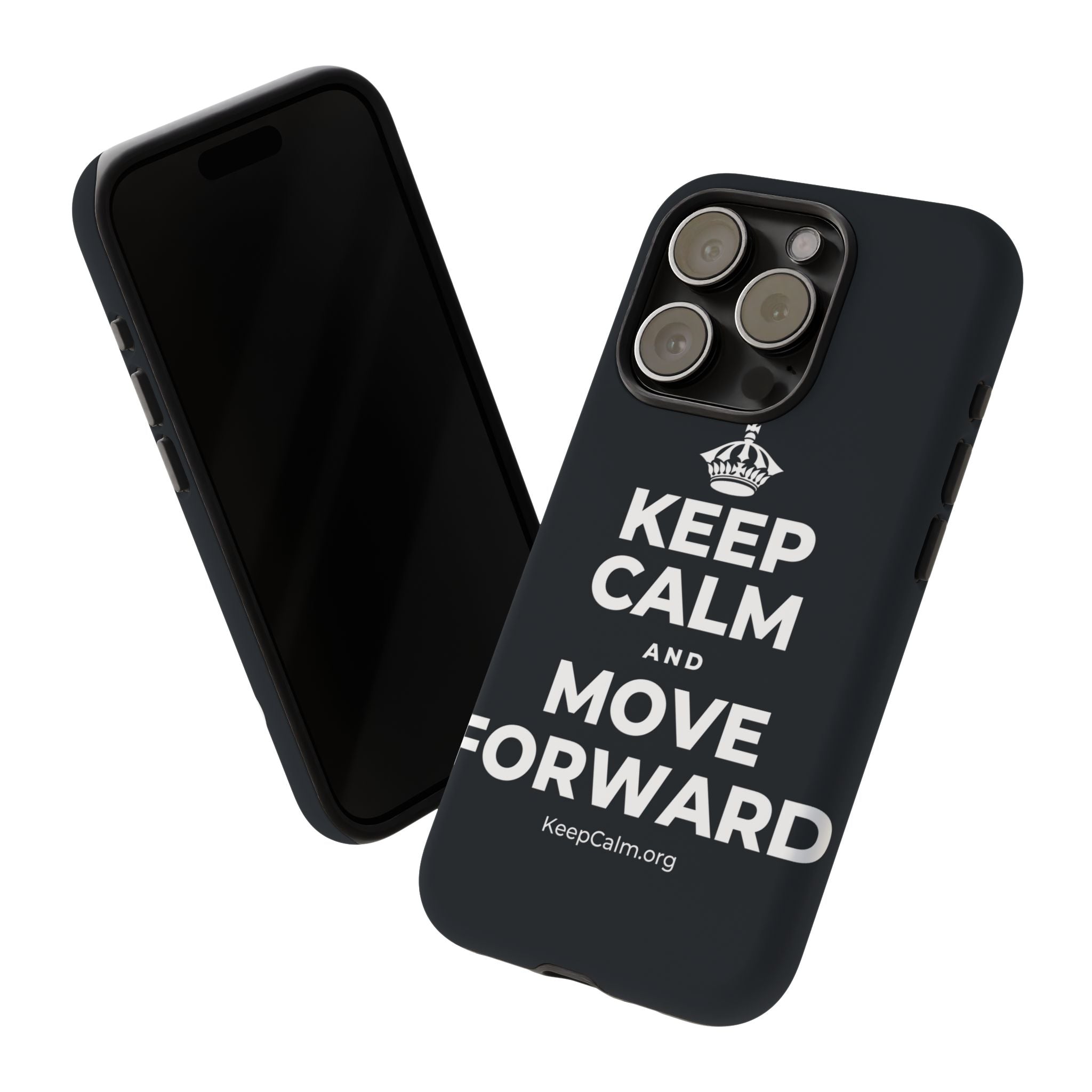 KEEP CALM AND MOVE FORWARD Phone Case (Dark)