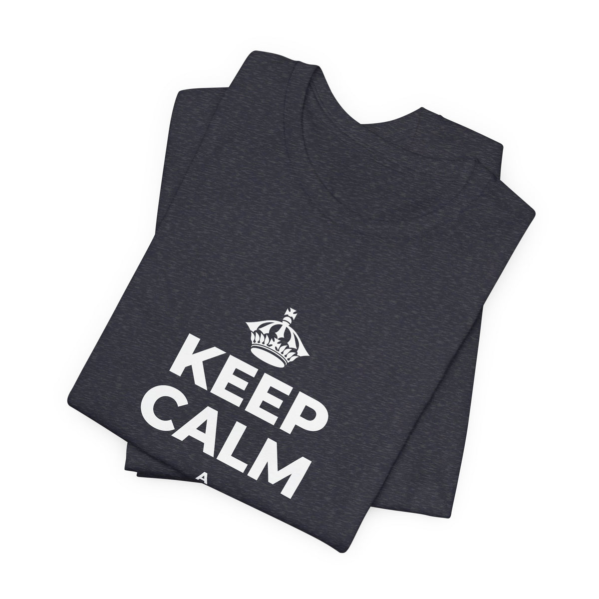 KEEP CALM A HOʻOKUʻU AKU T-Shirt (White–Asphalt)