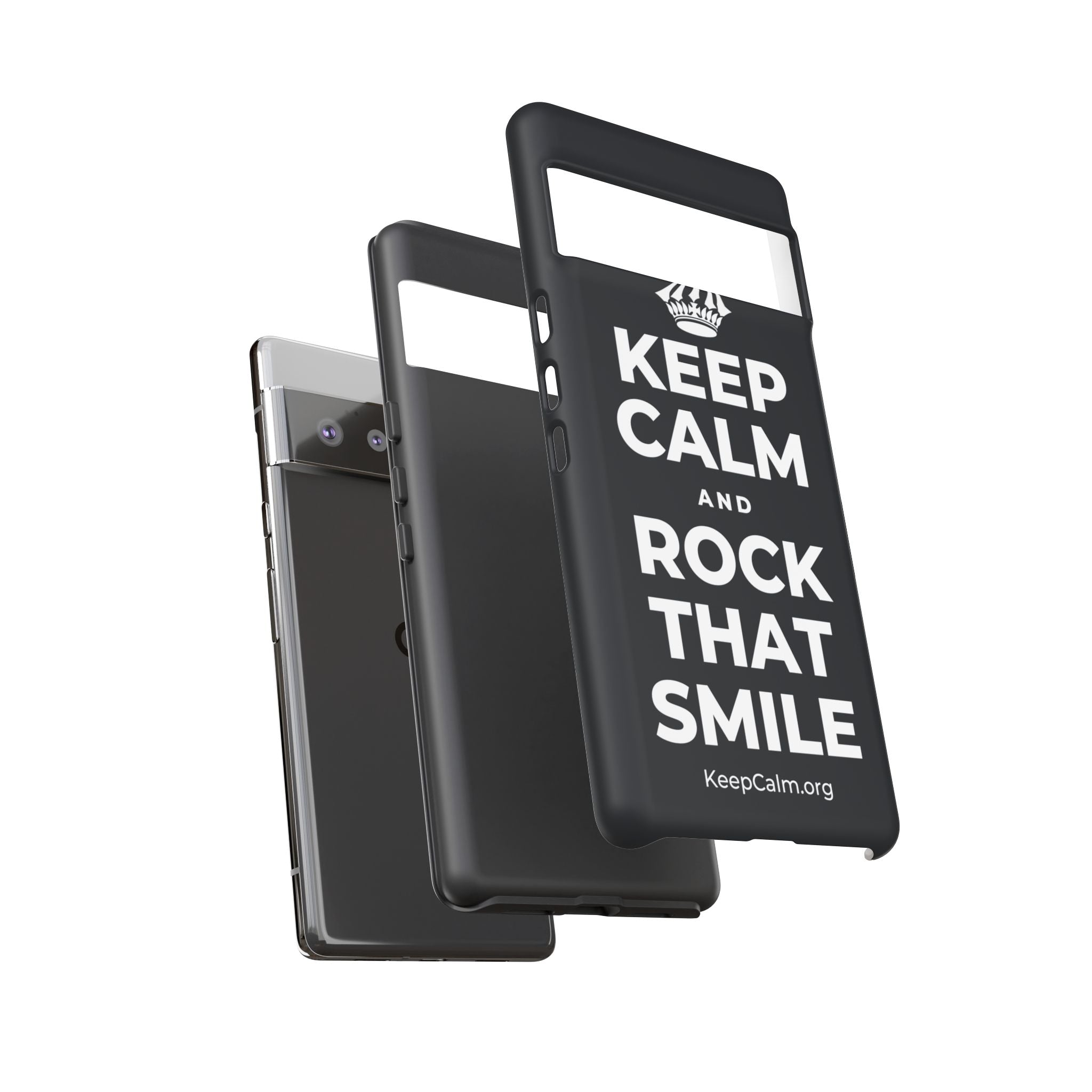 KEEP CALM AND ROCK THAT SMILE Phone Case (Dark)