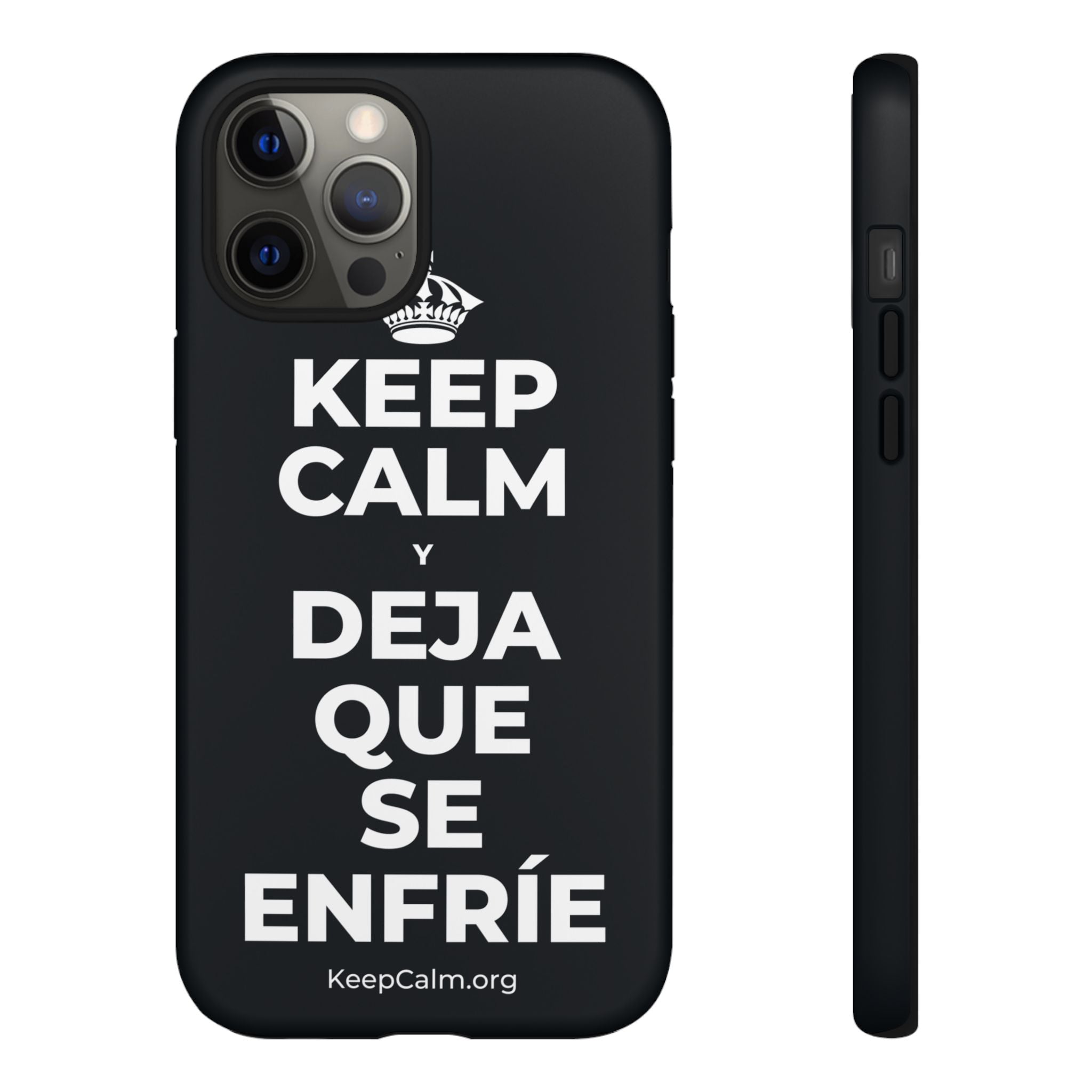 KEEP CALM Y DEJA QUE SE ENFRÍE Phone Case (Dark)