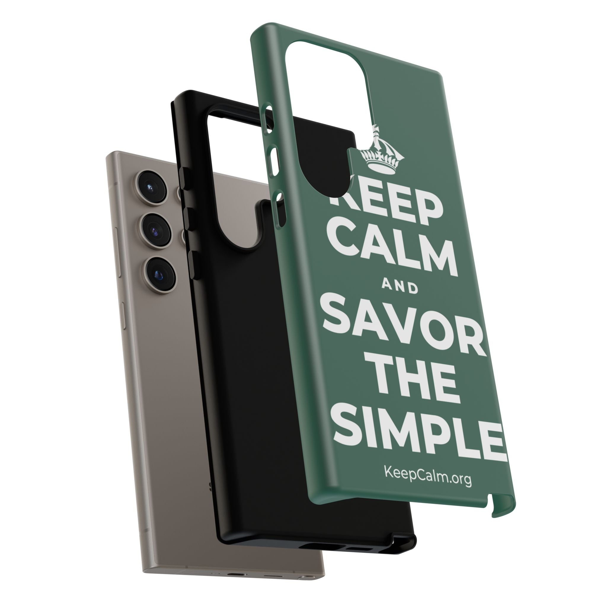 KEEP CALM AND SAVOR THE SIMPLE Phone Case
