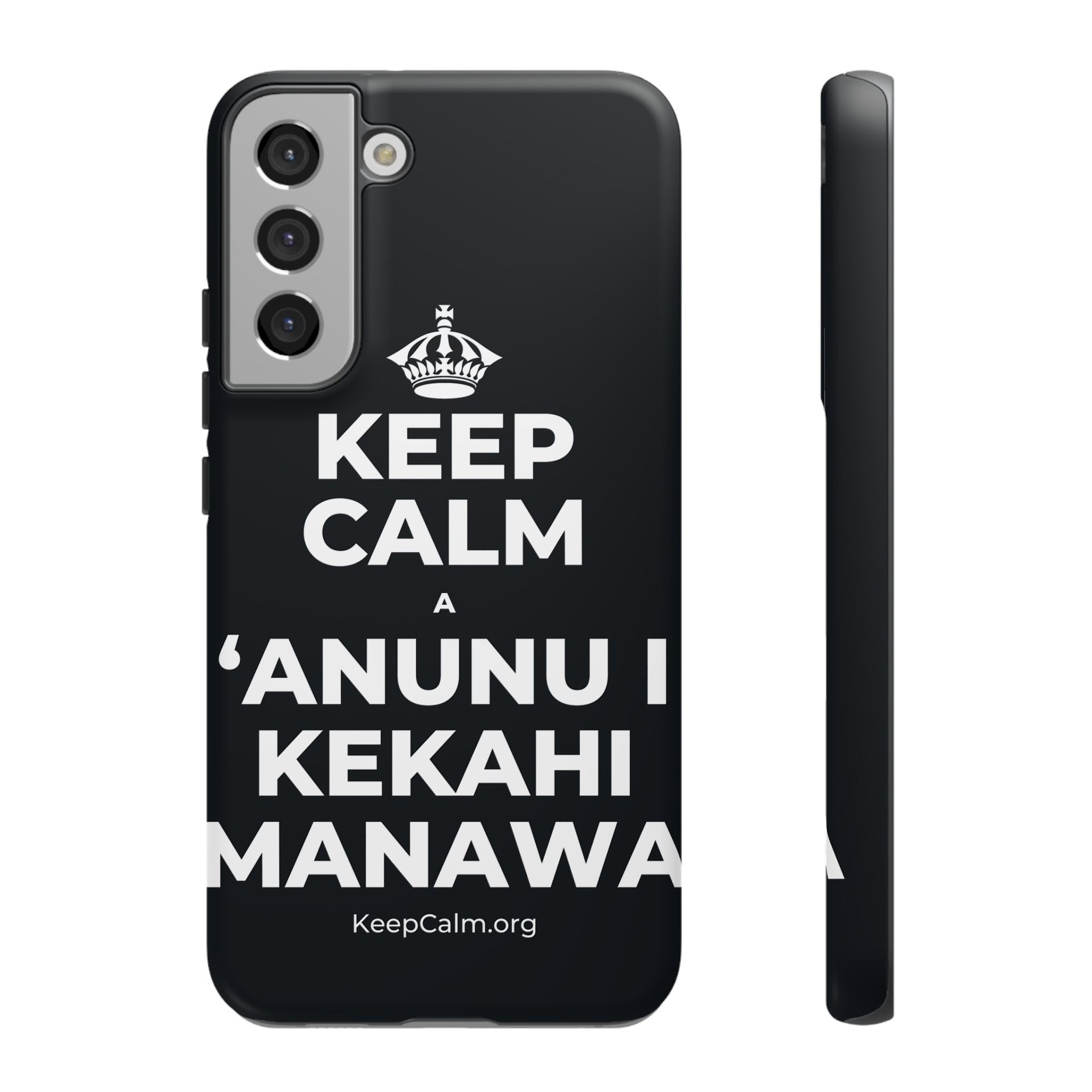 KEEP CALM A ʻANUNU I KEKAHI MANAWA Phone Case (Dark)