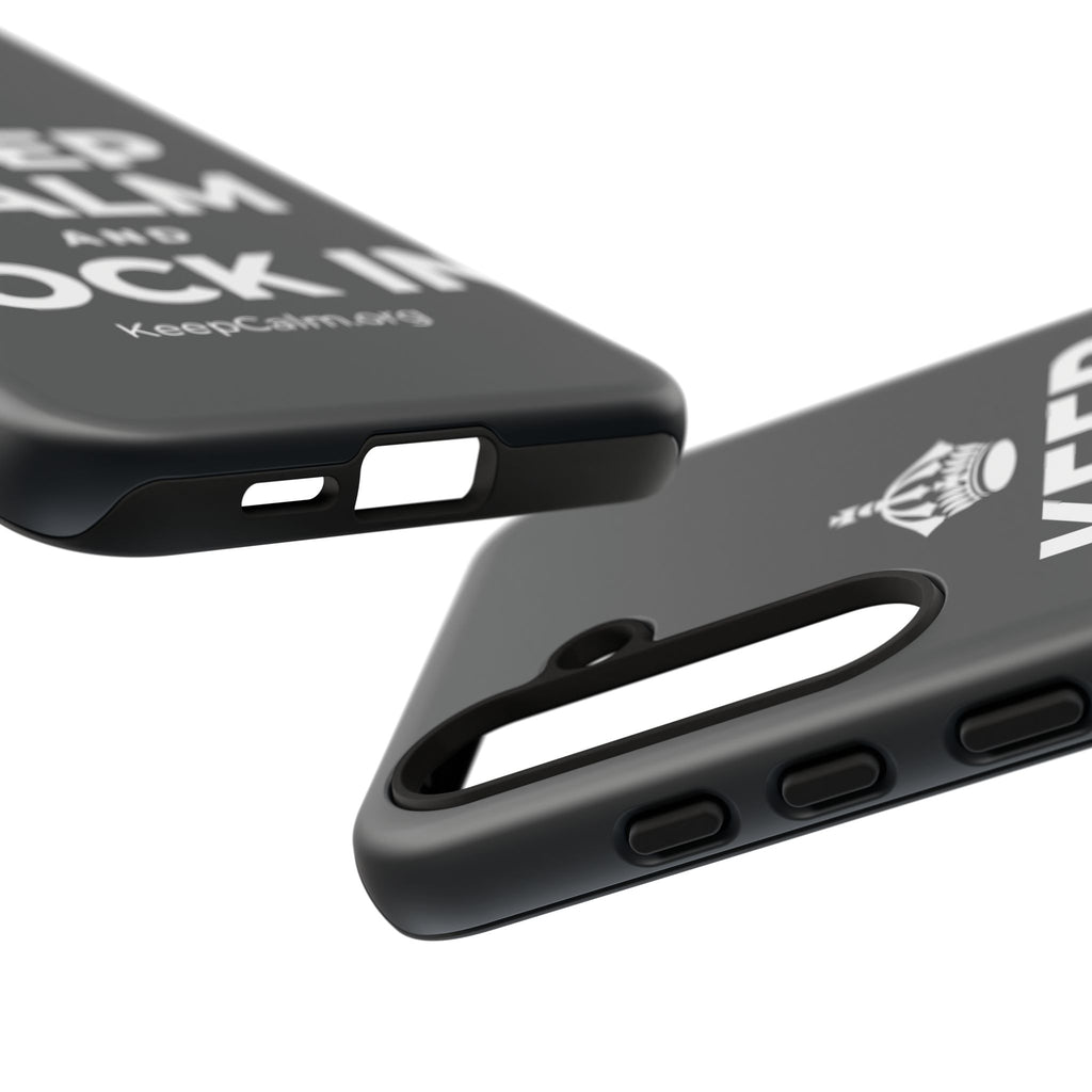 KEEP CALM AND LOCK IN Phone Case (Dark)