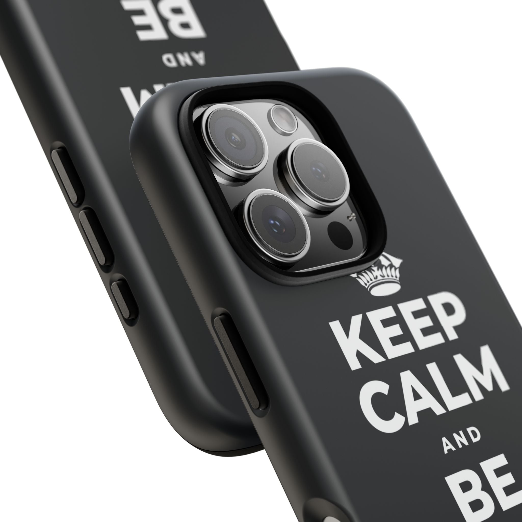 KEEP CALM AND BE STRONG LIKE A 🦕 Phone Case (Dark)