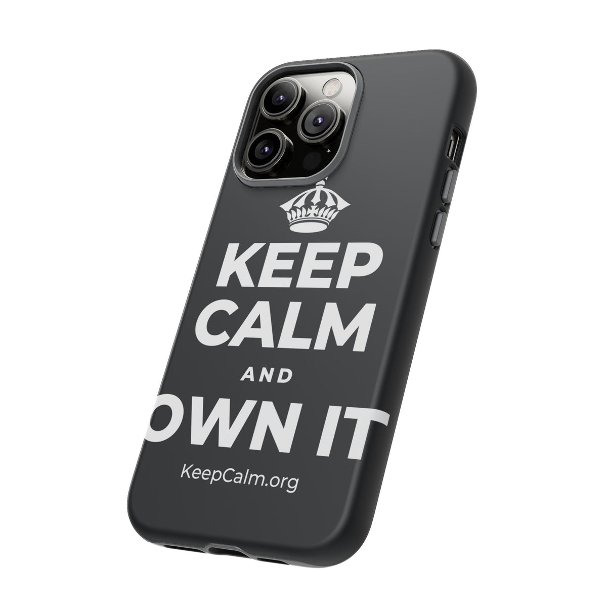 KEEP CALM AND OWN IT Phone Case (Dark)