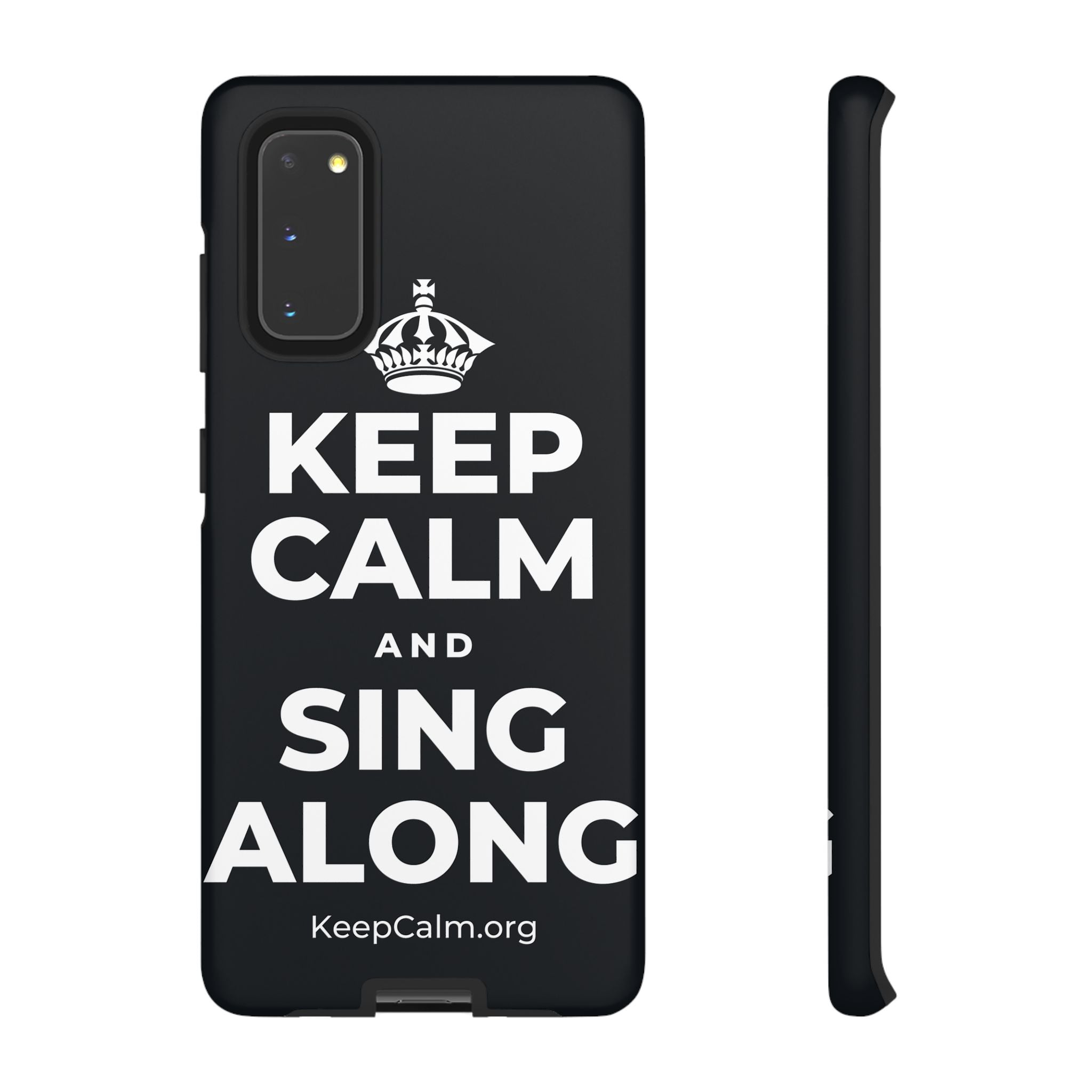 KEEP CALM AND SING ALONG Phone Case (Dark)