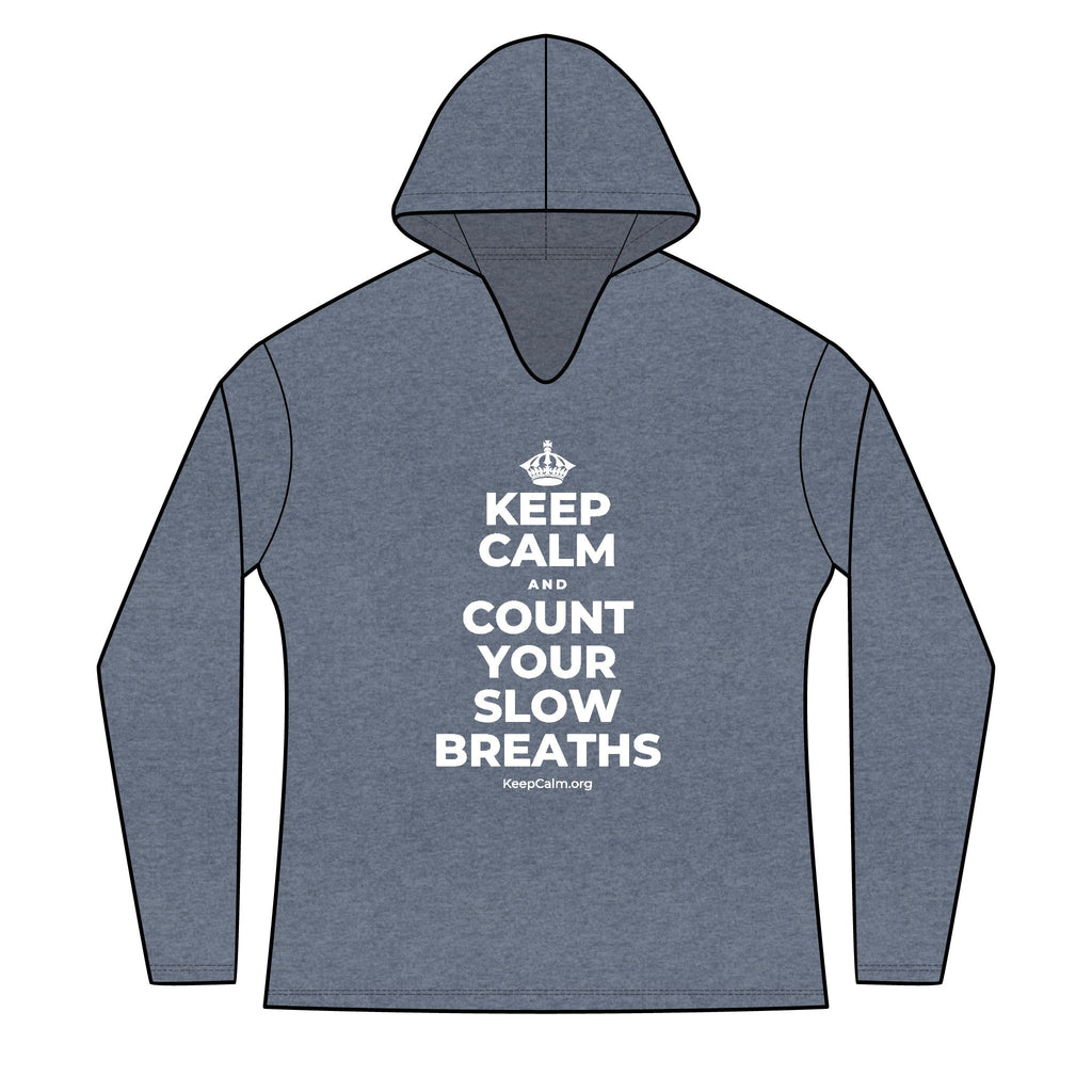 KEEP CALM AND COUNT YOUR SLOW BREATHS Women's Long Sleeve Hoodie