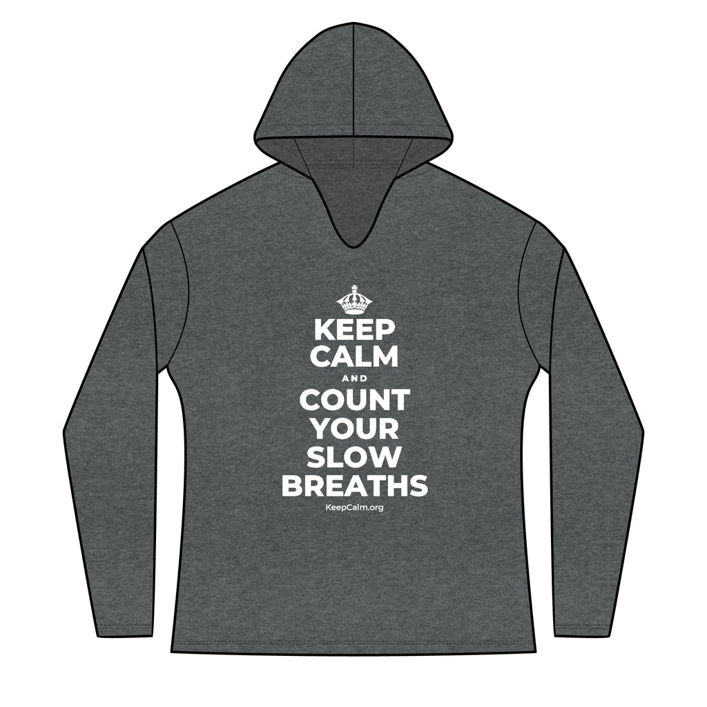 KEEP CALM AND COUNT YOUR SLOW BREATHS Women's Long Sleeve Hoodie