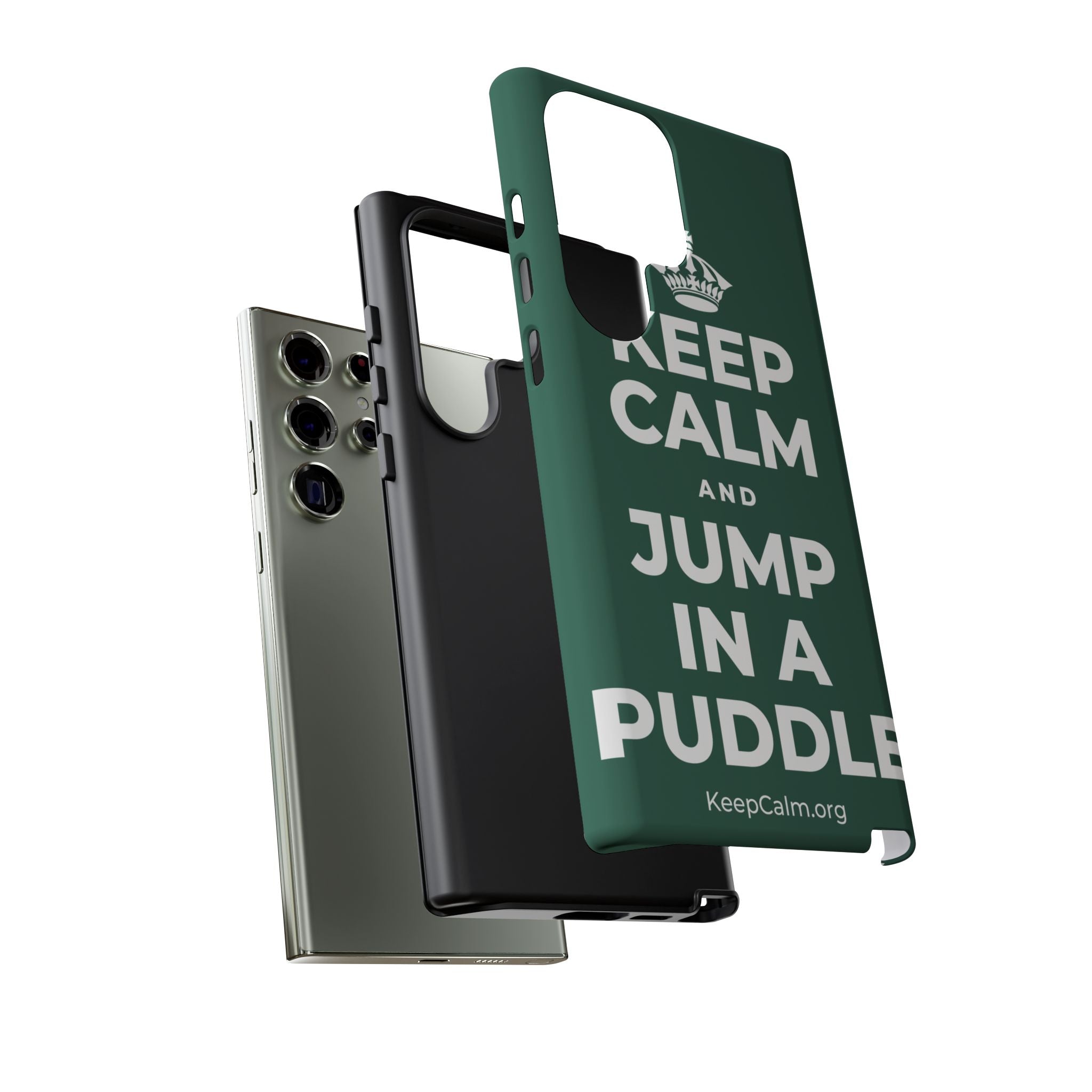 KEEP CALM AND JUMP IN A PUDDLE Phone Case