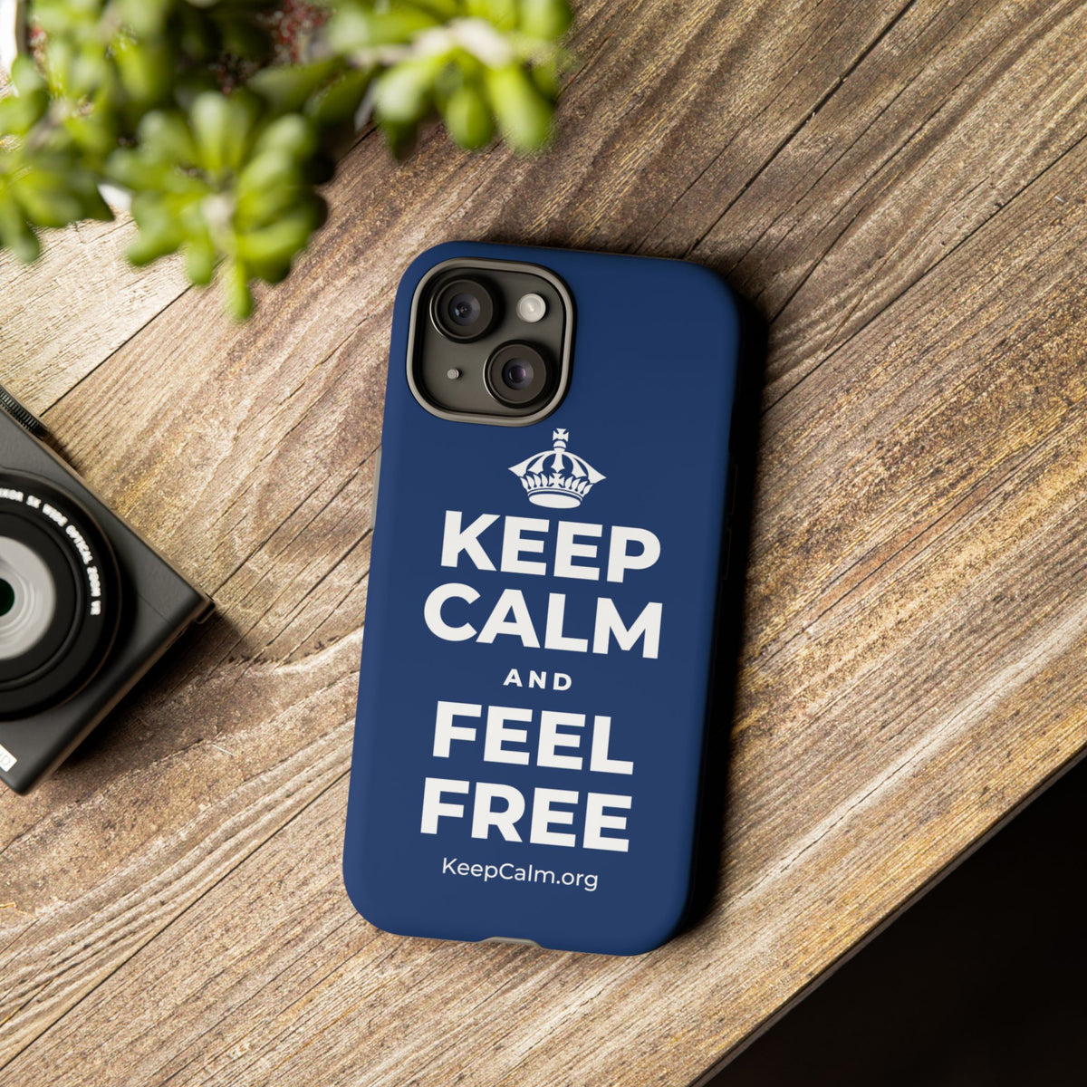 KEEP CALM AND FEEL FREE Phone Case