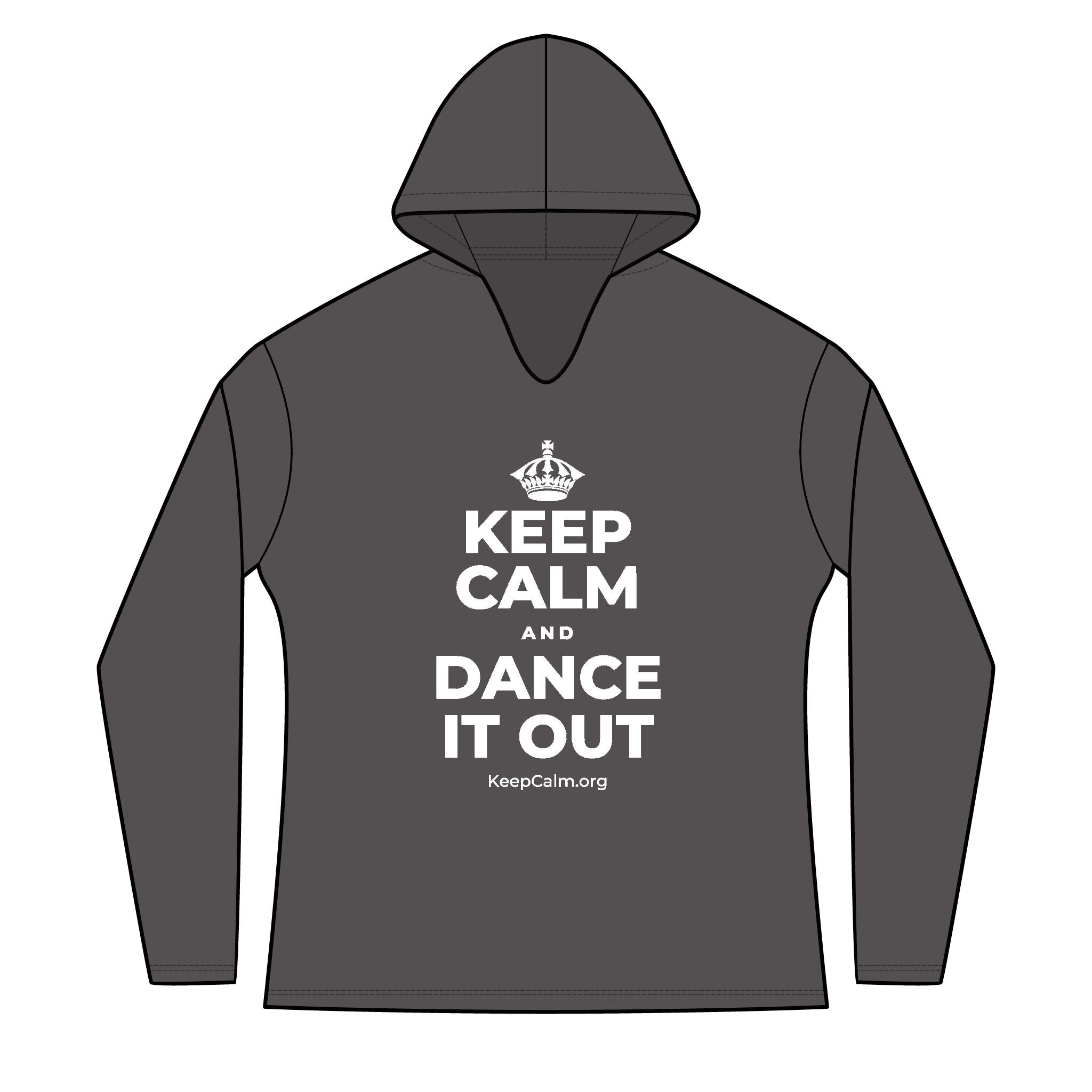 KEEP CALM AND DANCE IT OUT Women's Long Sleeve Hoodie