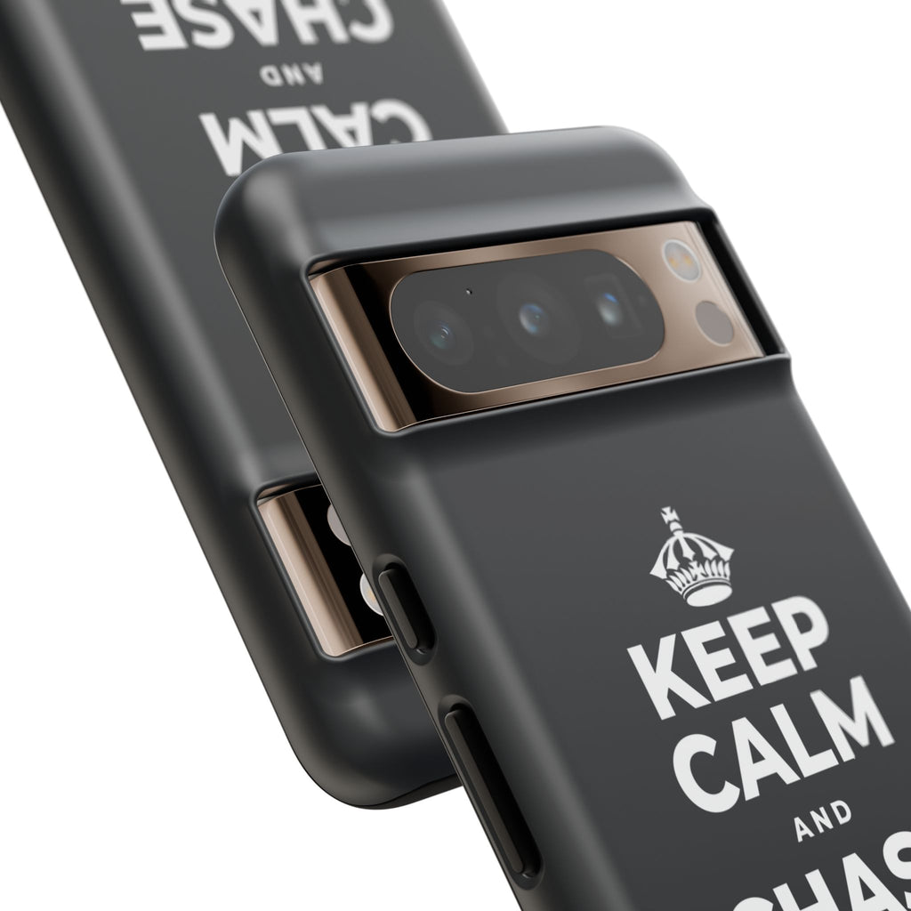 KEEP CALM AND CHASE GREATNESS Phone Case (Dark)