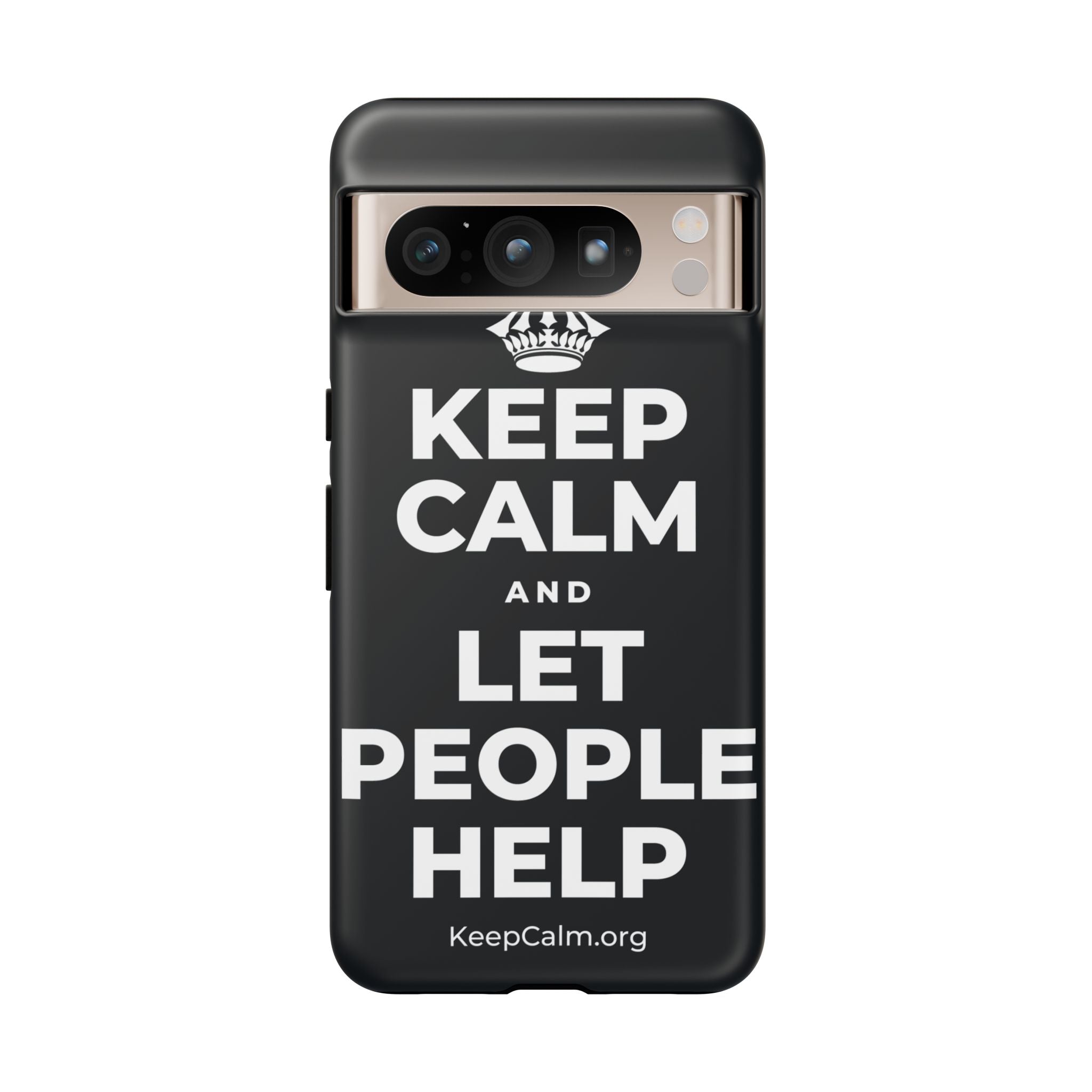 KEEP CALM AND LET PEOPLE HELP Phone Case (Dark)
