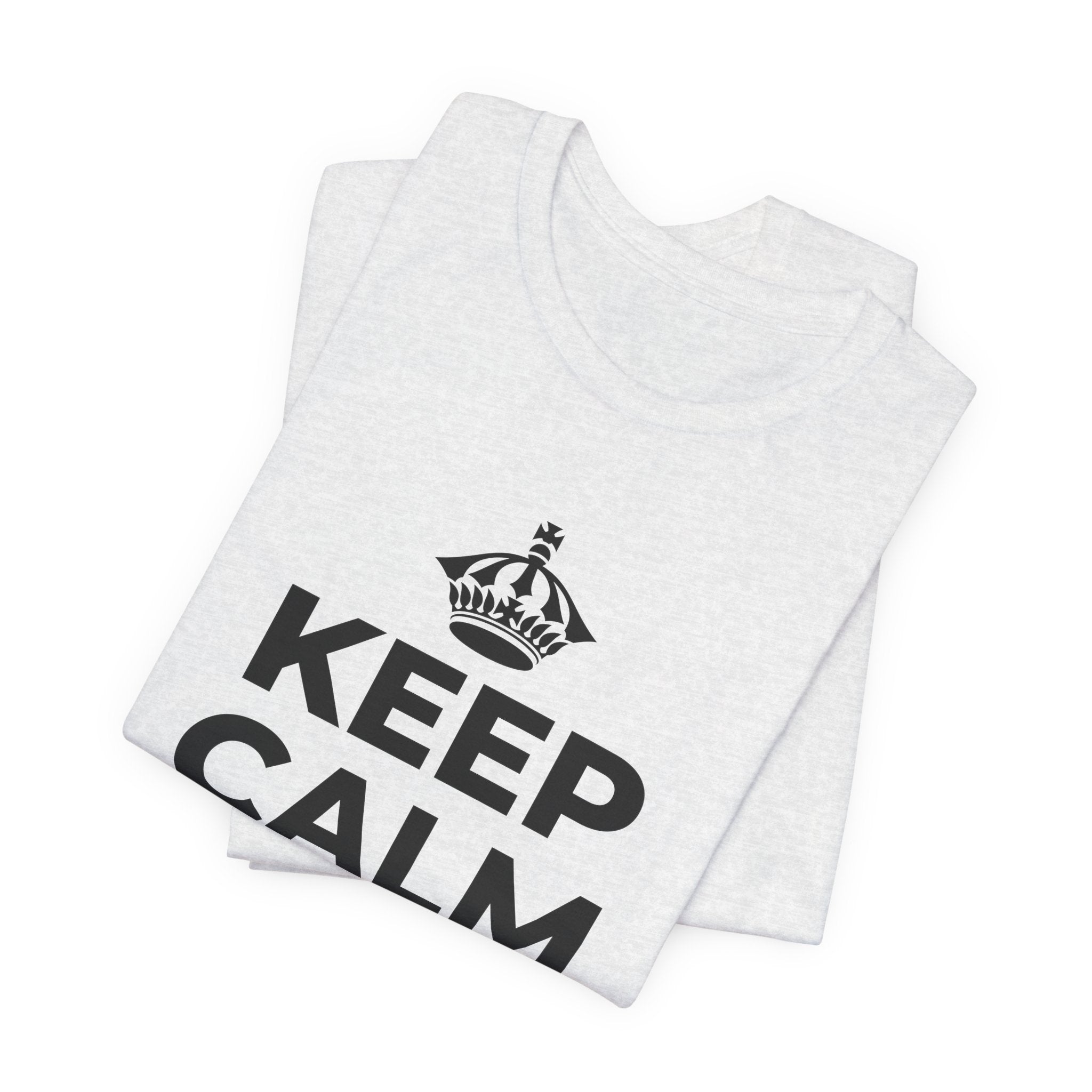 KEEP CALM AND DANCE T-Shirt (Soft Cream–Heather Mauve)