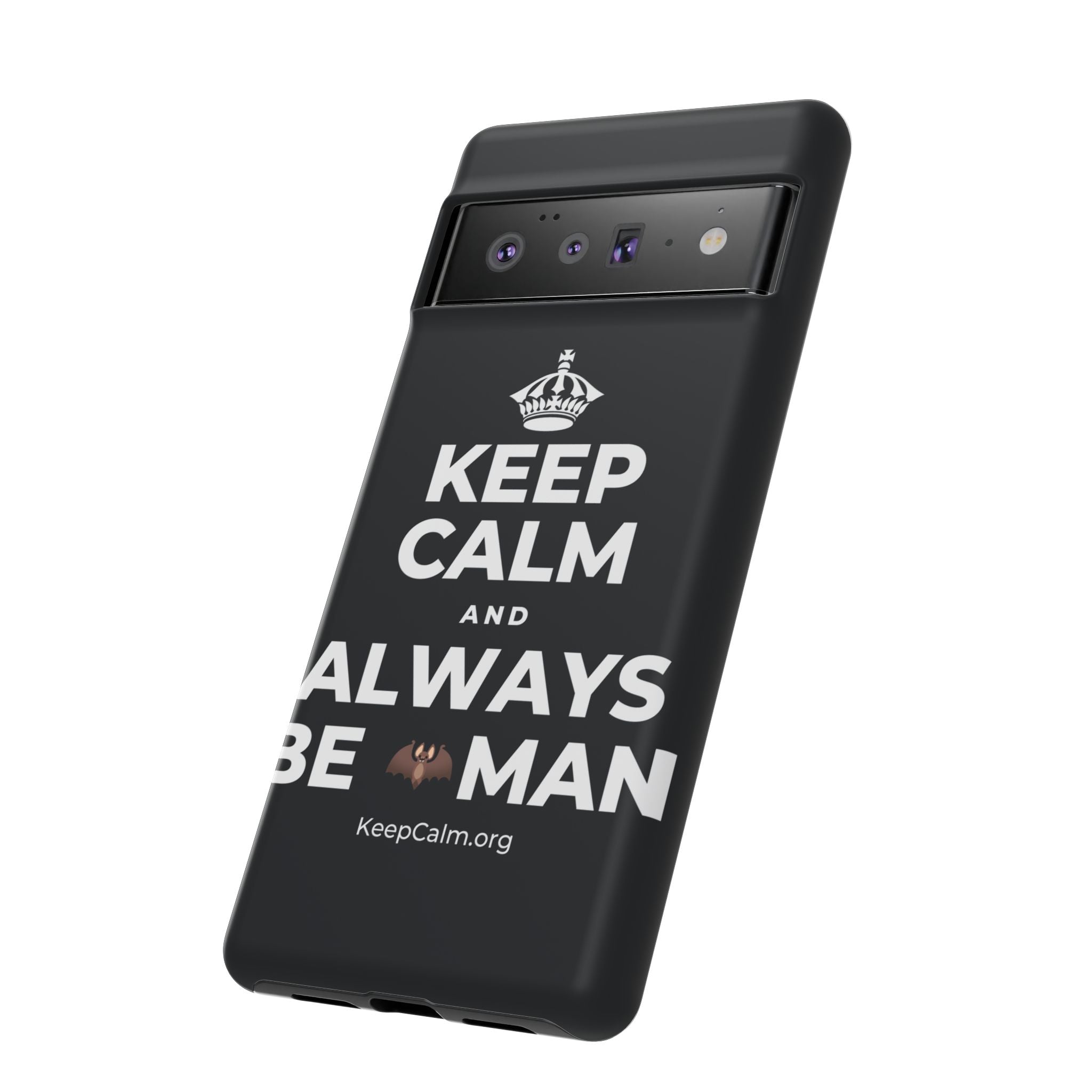 KEEP CALM AND ALWAYS BE 🦇MAN Phone Case (Dark)