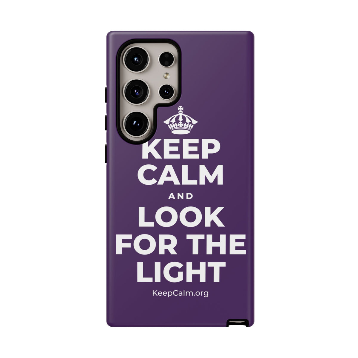 KEEP CALM AND LOOK FOR THE LIGHT Phone Case