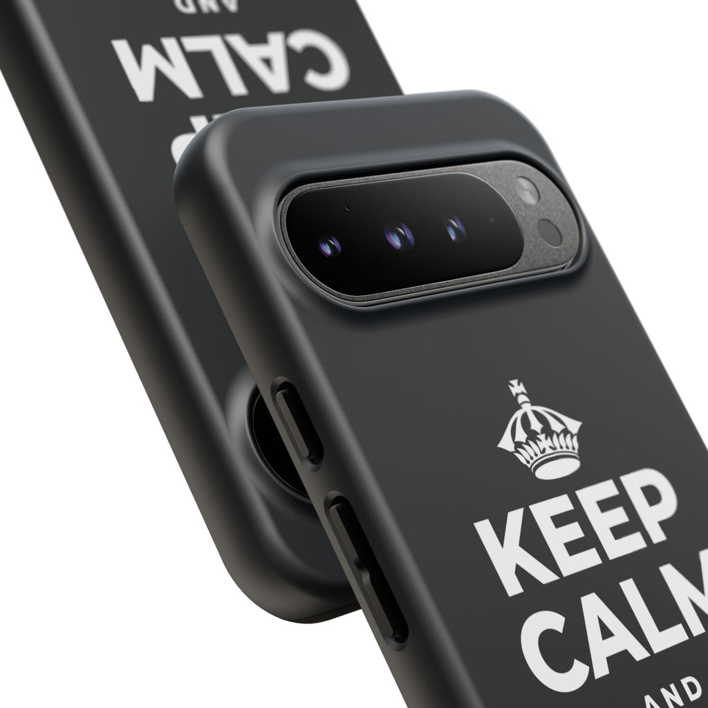 KEEP CALM AND BREATHE Phone Case (Dark)