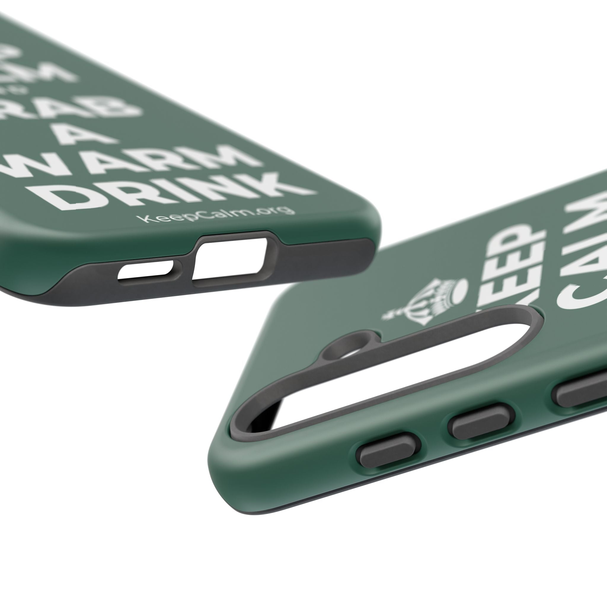 KEEP CALM AND GRAB A WARM DRINK Phone Case