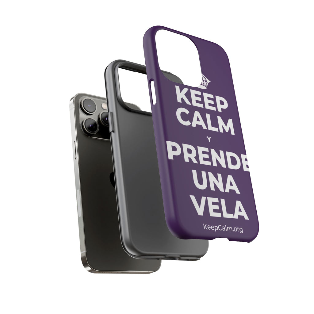 KEEP CALM Y PRENDE UNA VELA Phone Case