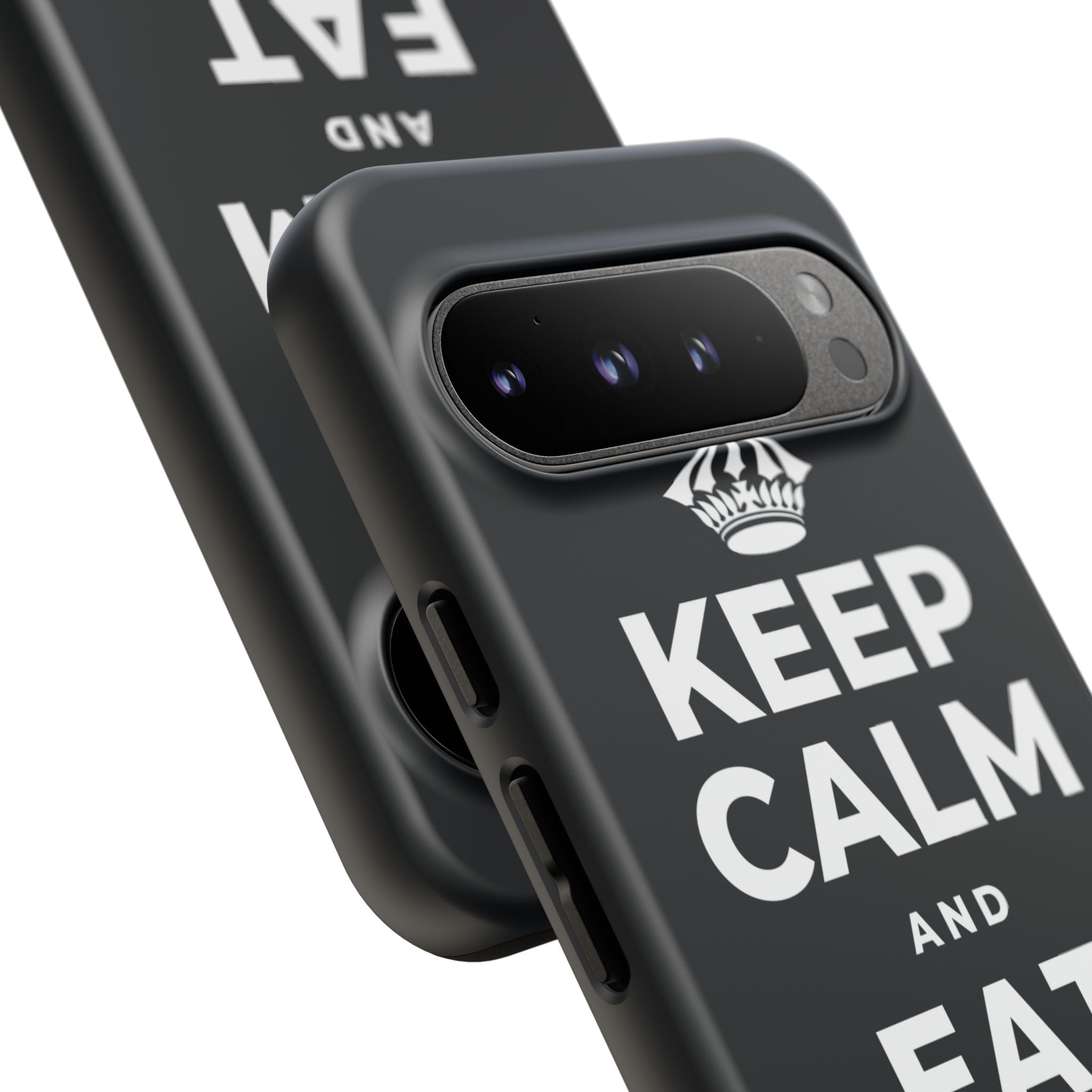 KEEP CALM AND EAT THE SNACK Phone Case (Dark)