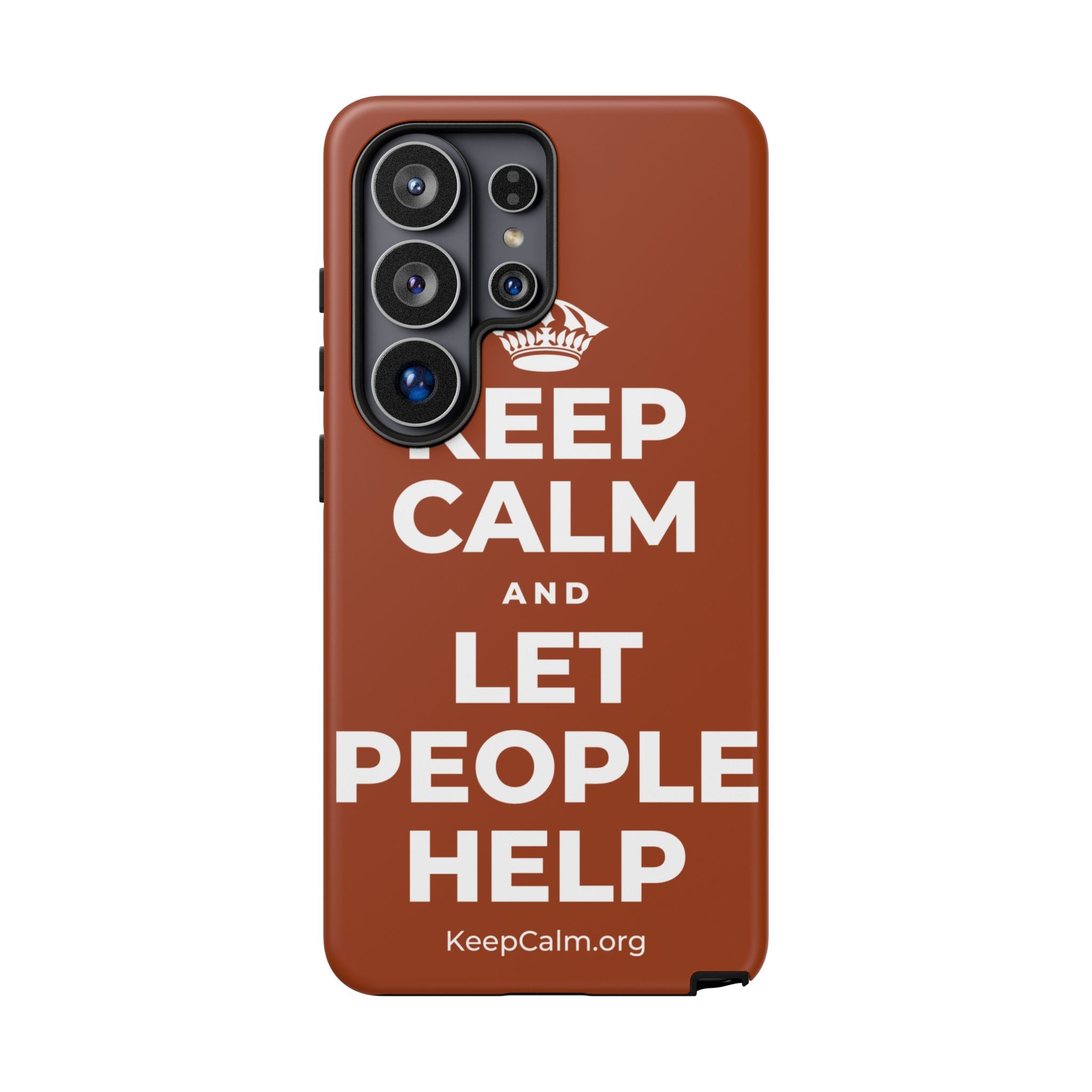 KEEP CALM AND LET PEOPLE HELP Phone Case