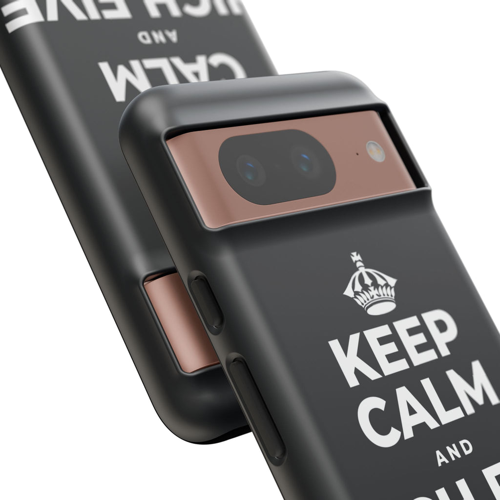 KEEP CALM AND HIGH FIVE SOMEONE Phone Case (Dark)