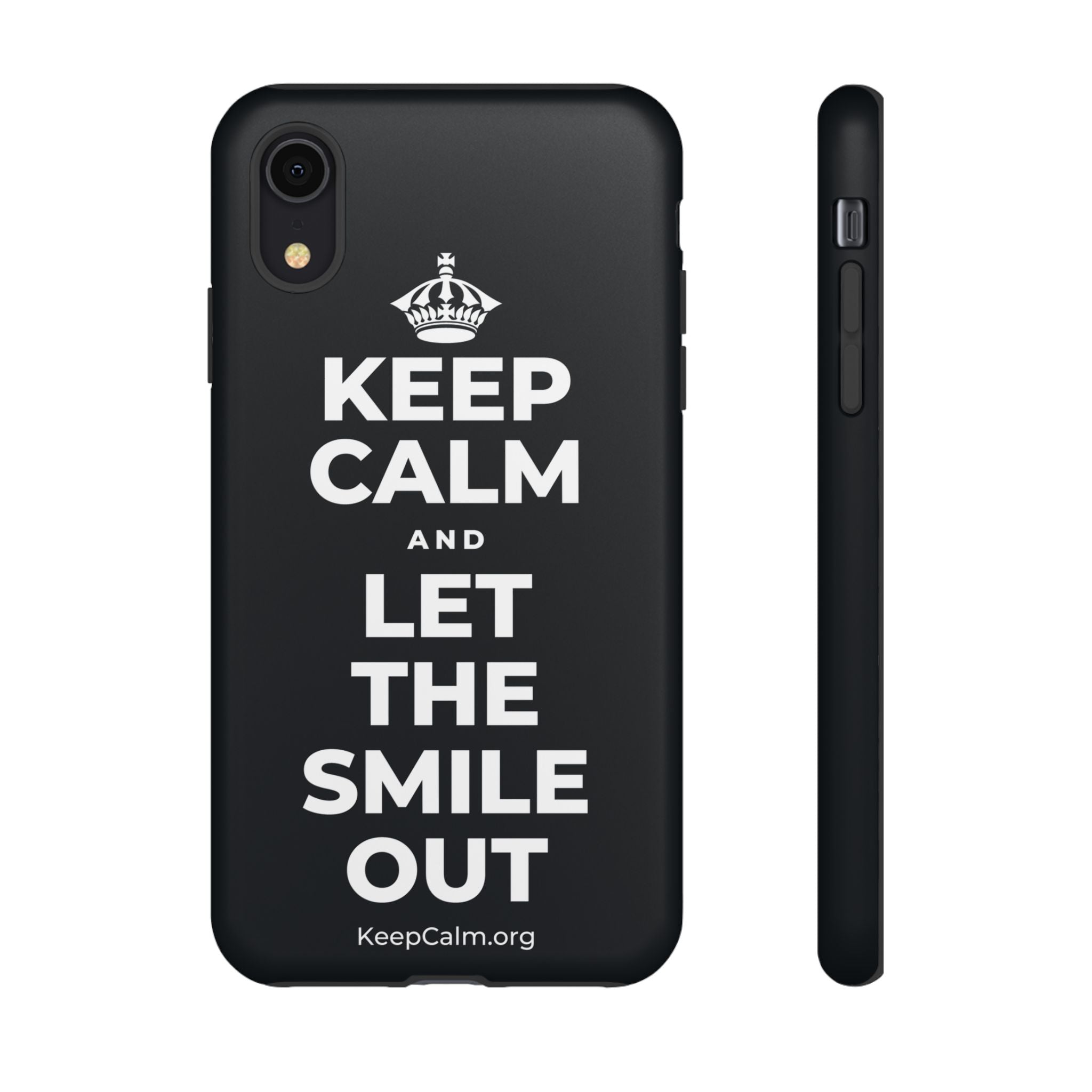 KEEP CALM AND LET THE SMILE OUT Phone Case (Dark)