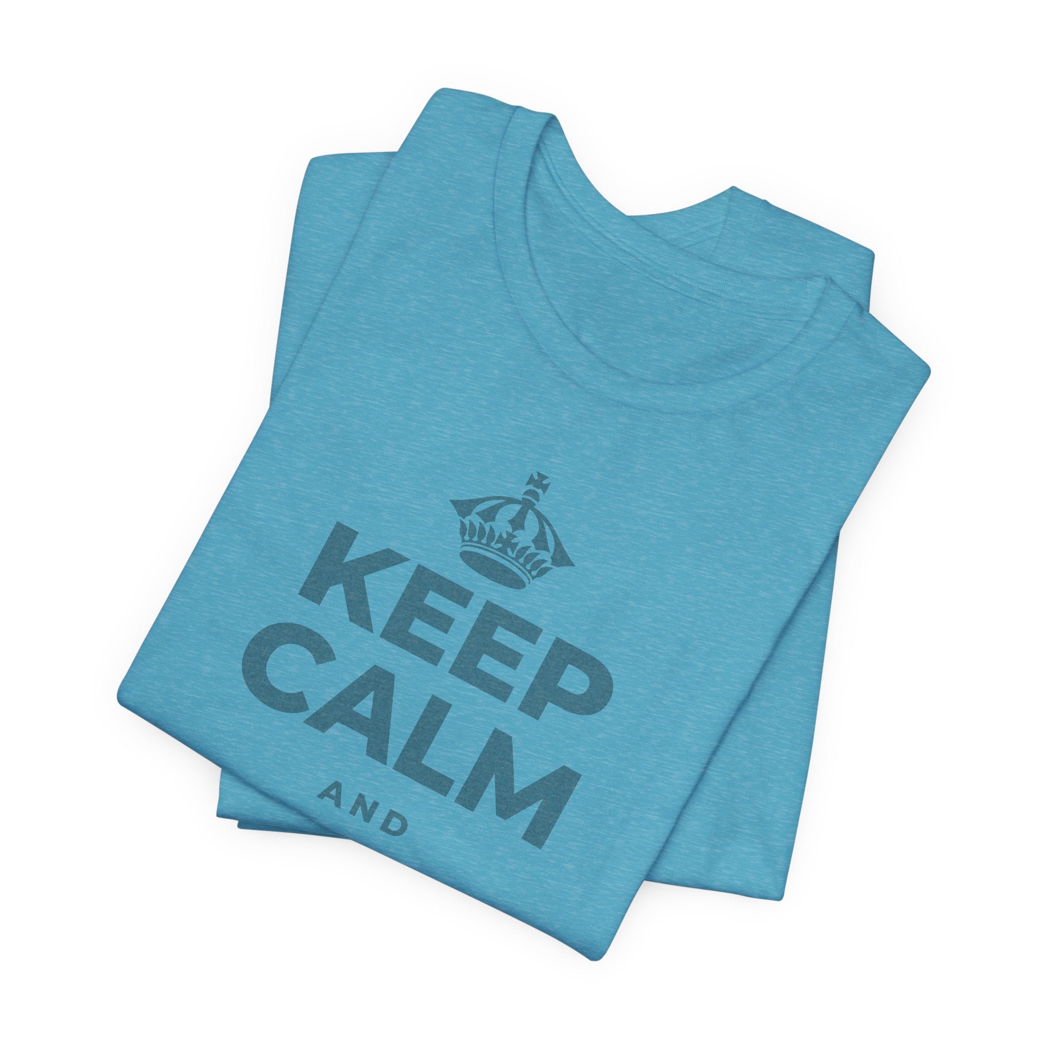 KEEP CALM AND 지금을 음미해요 T-Shirt (Soft Cream–Heather Mauve)