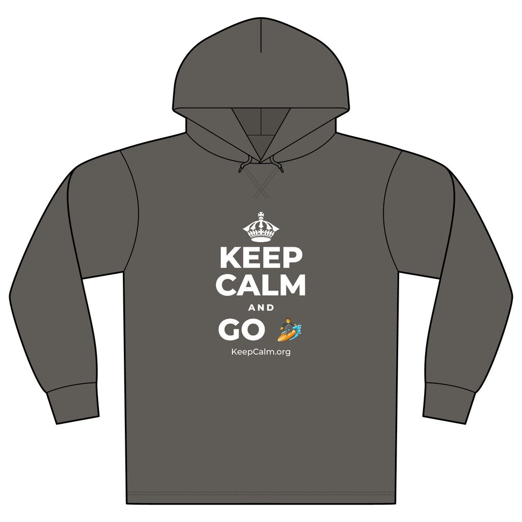 KEEP CALM AND GO 🏄 Organic Hoodie Tee
