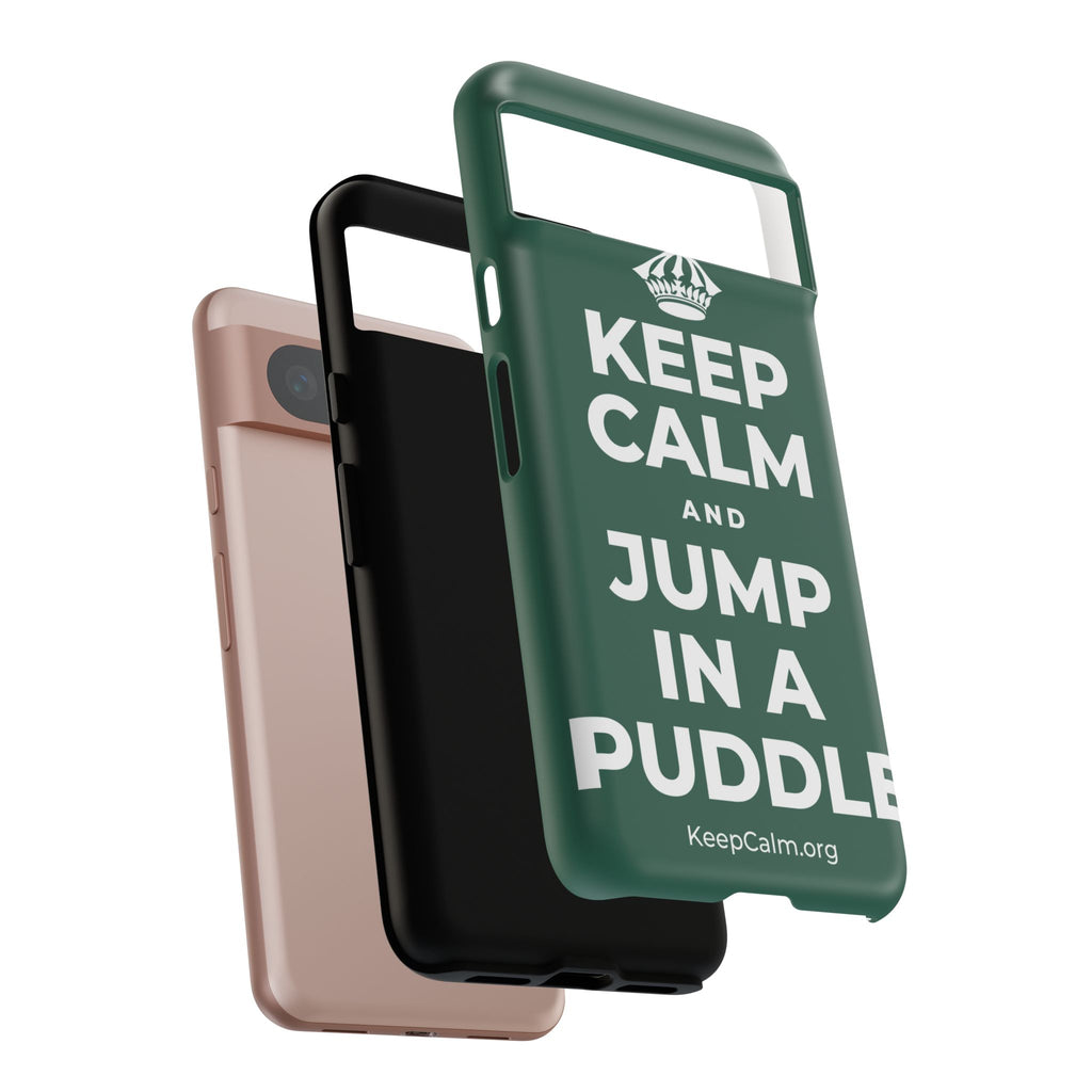 KEEP CALM AND JUMP IN A PUDDLE Phone Case