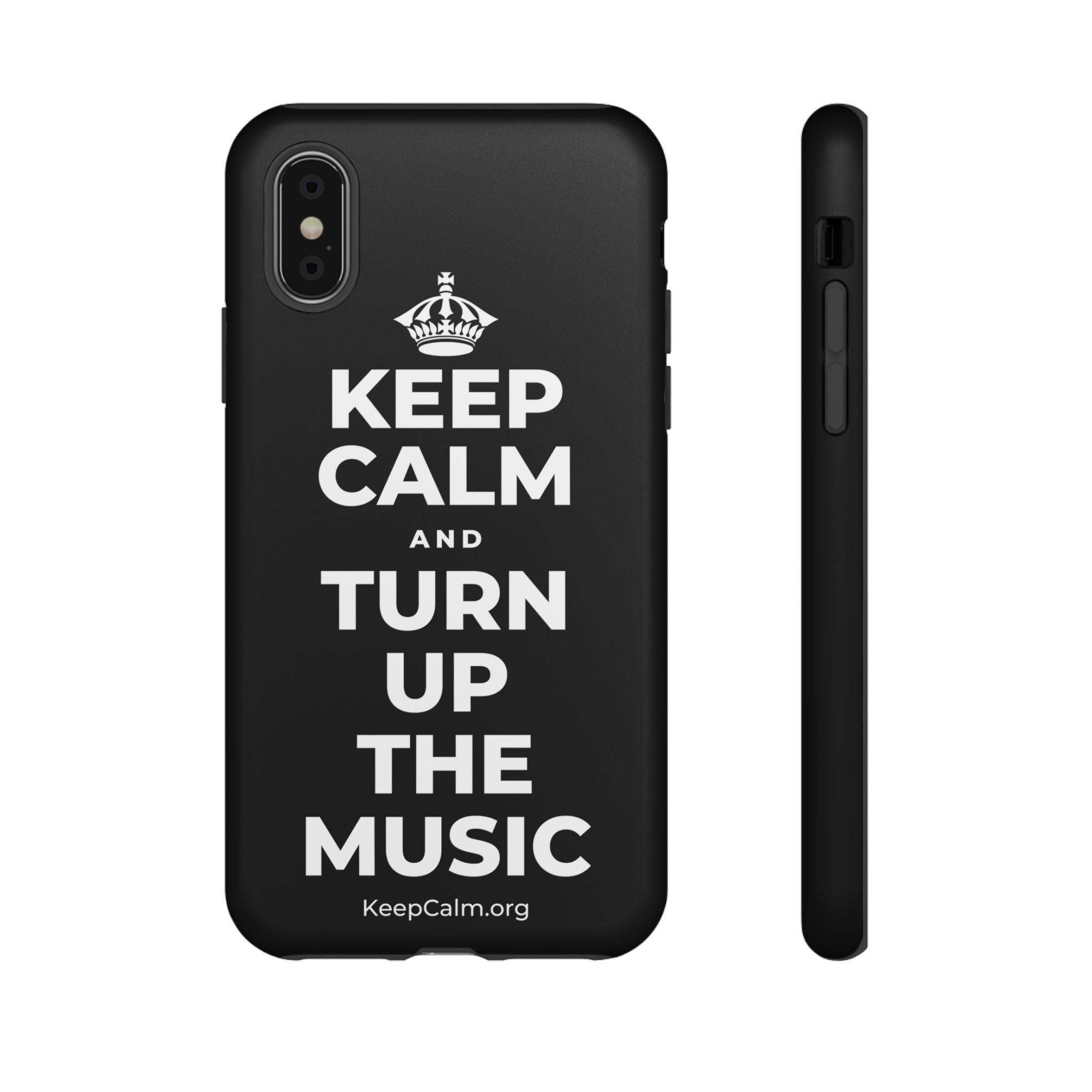 KEEP CALM AND TURN UP THE MUSIC Phone Case