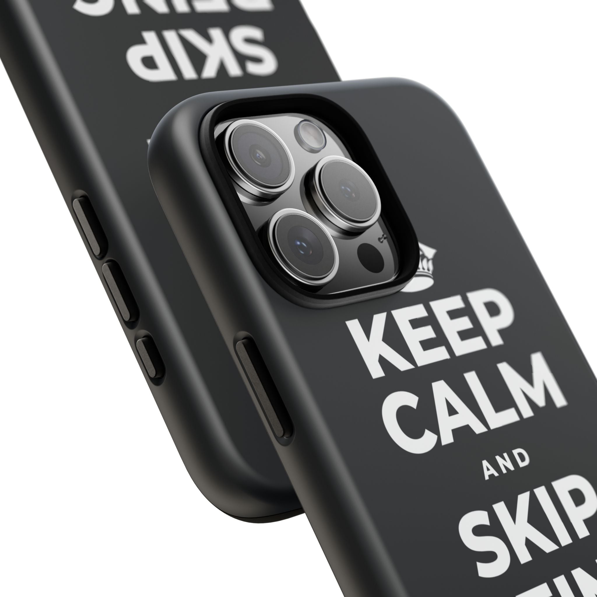 KEEP CALM AND SKIP BEING OKAY TODAY Phone Case (Dark)