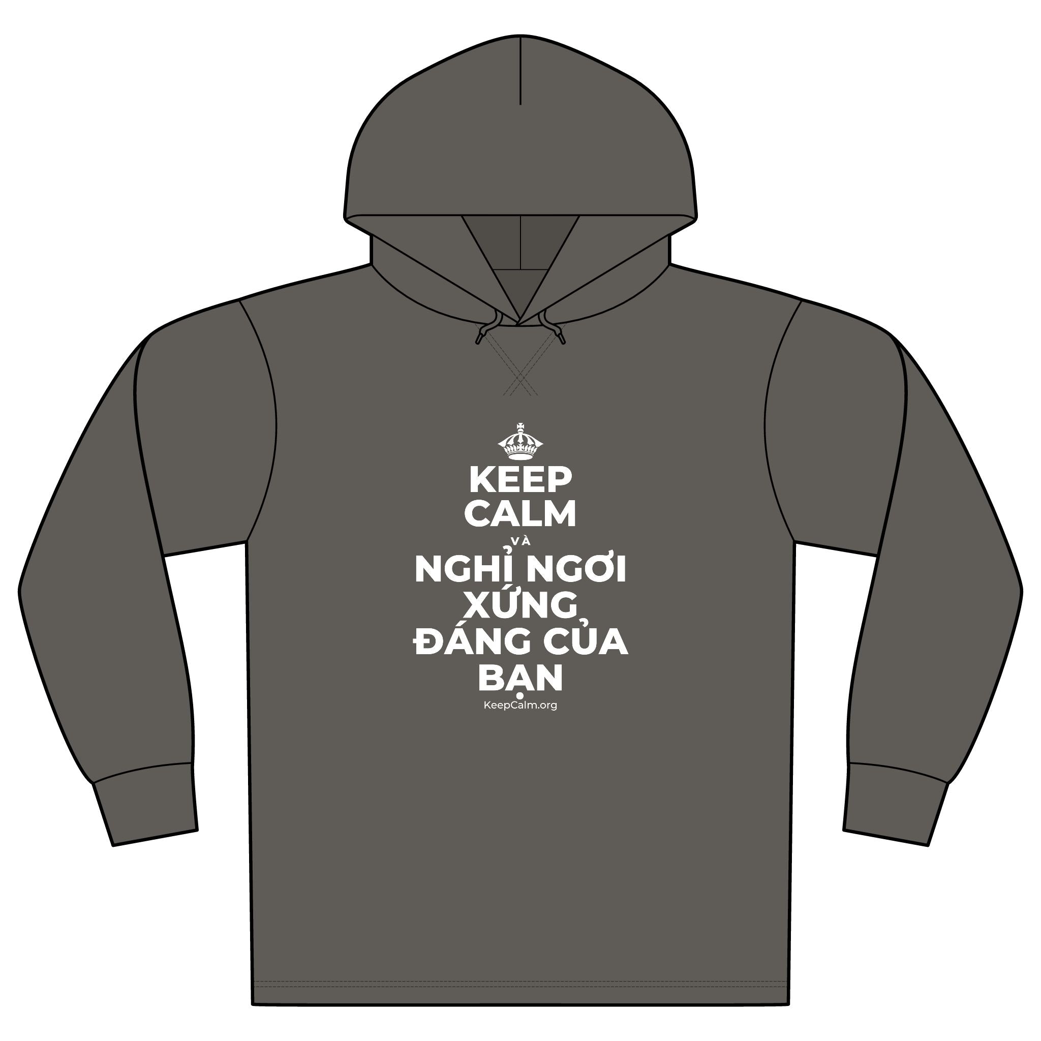 KEEP CALM VÀ NGHỈ NGƠI XỨNG ĐÁNG CỦA BẠN Organic Hoodie Tee