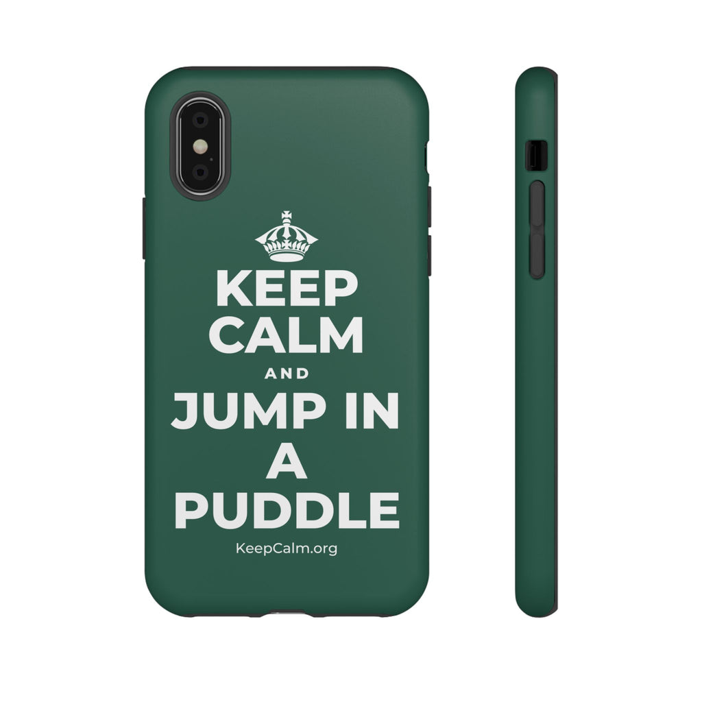 KEEP CALM AND JUMP IN A PUDDLE Phone Case