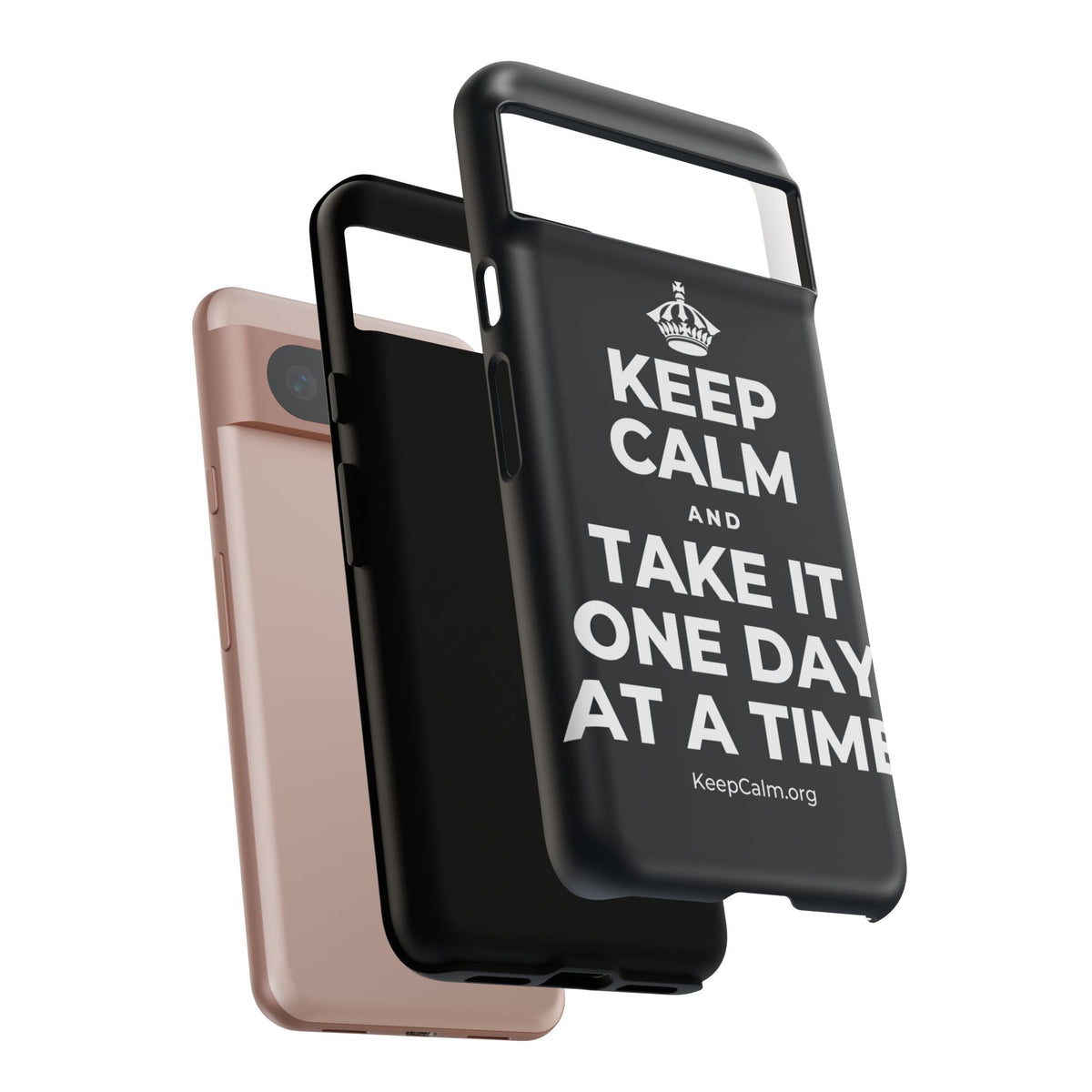 KEEP CALM AND TAKE IT ONE DAY AT A TIME Phone Case (Dark)