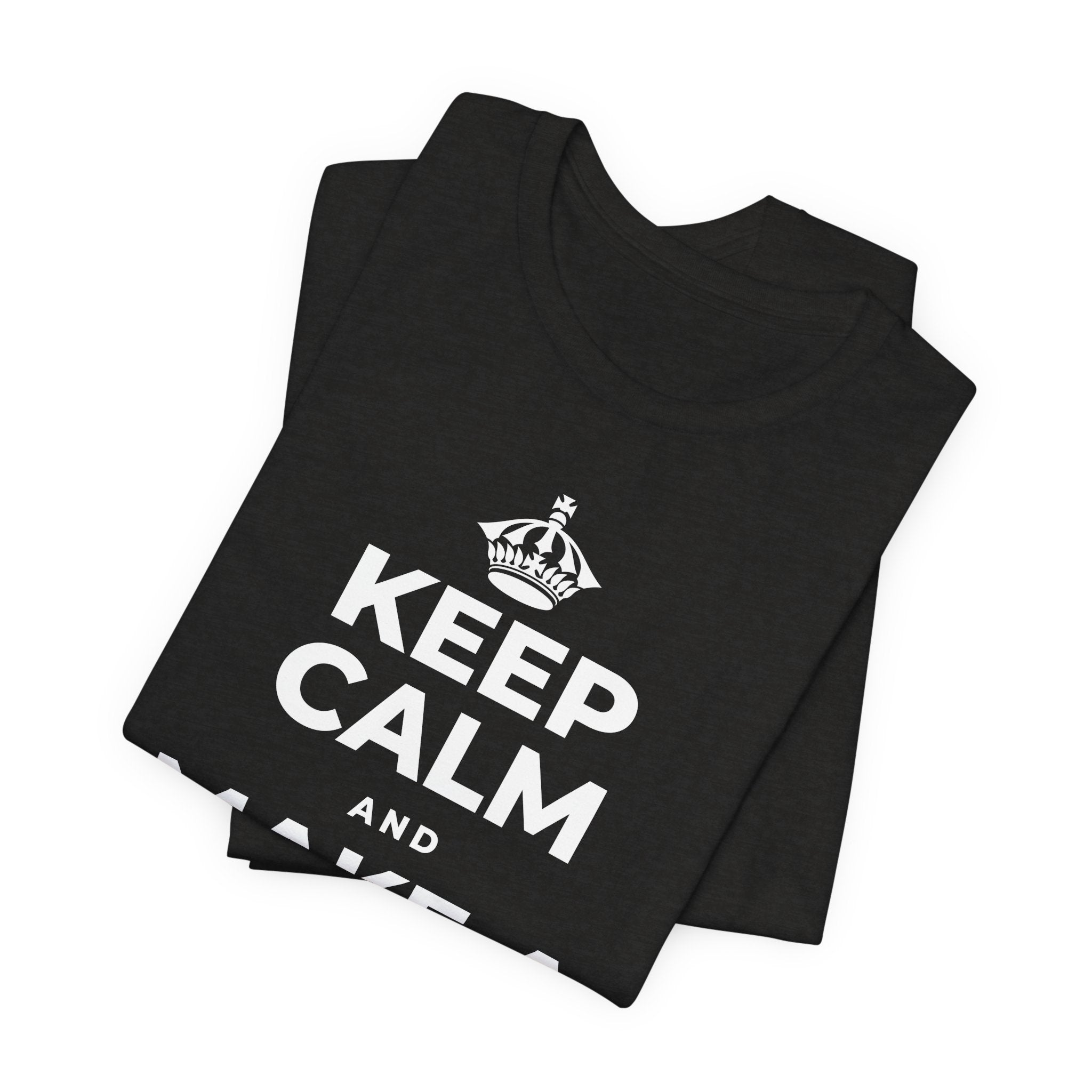 KEEP CALM AND MAKE A WARM MEMORY T-Shirt (Soft Cream–Heather Mauve)