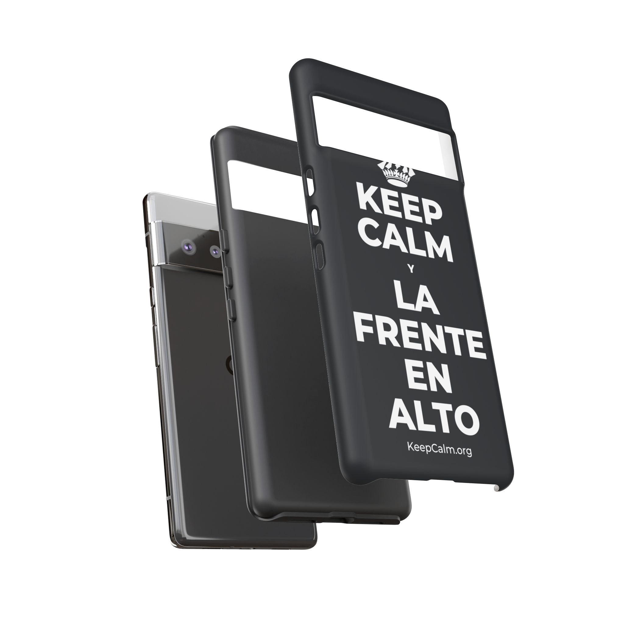 KEEP CALM Y LA FRENTE EN ALTO Phone Case (Dark)
