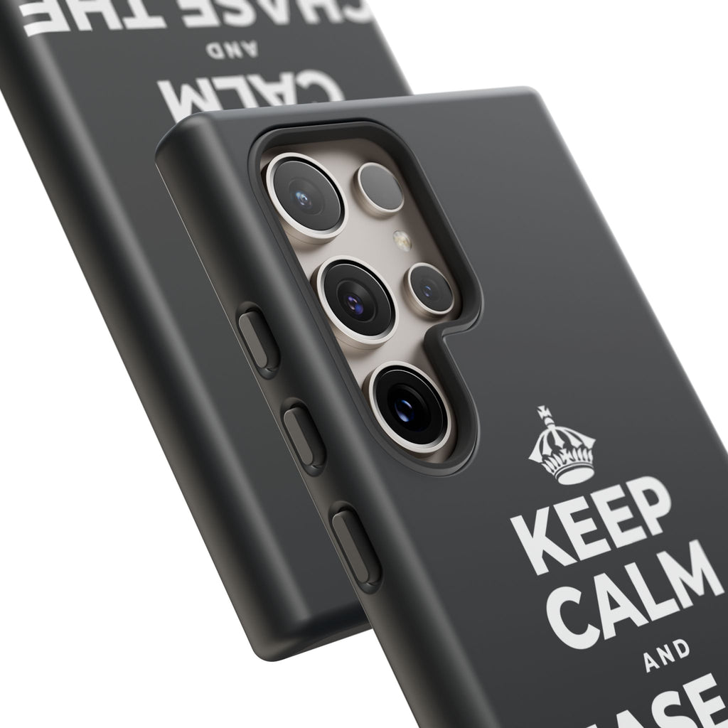 KEEP CALM AND CHASE THE MOONLIGHT Phone Case (Dark)