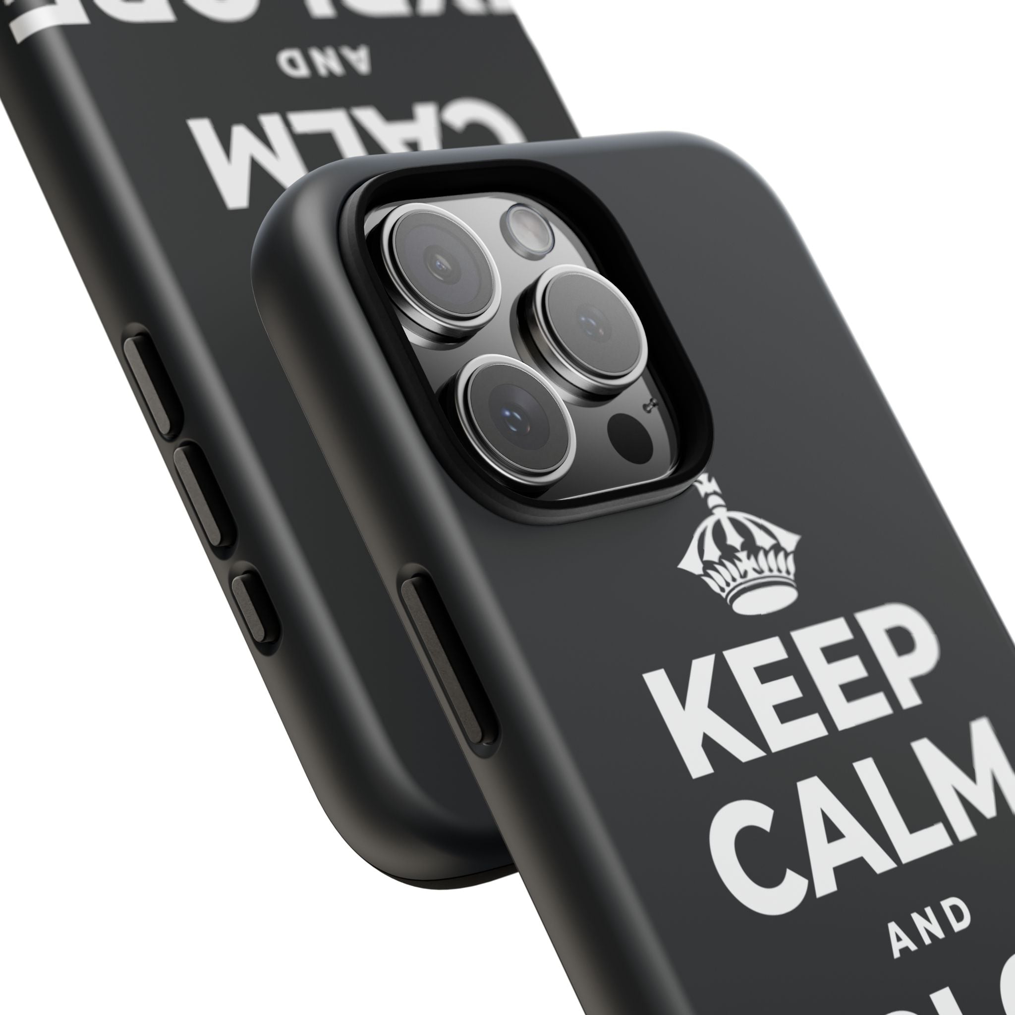 KEEP CALM AND EXPLORE NEARBY Phone Case (Dark)
