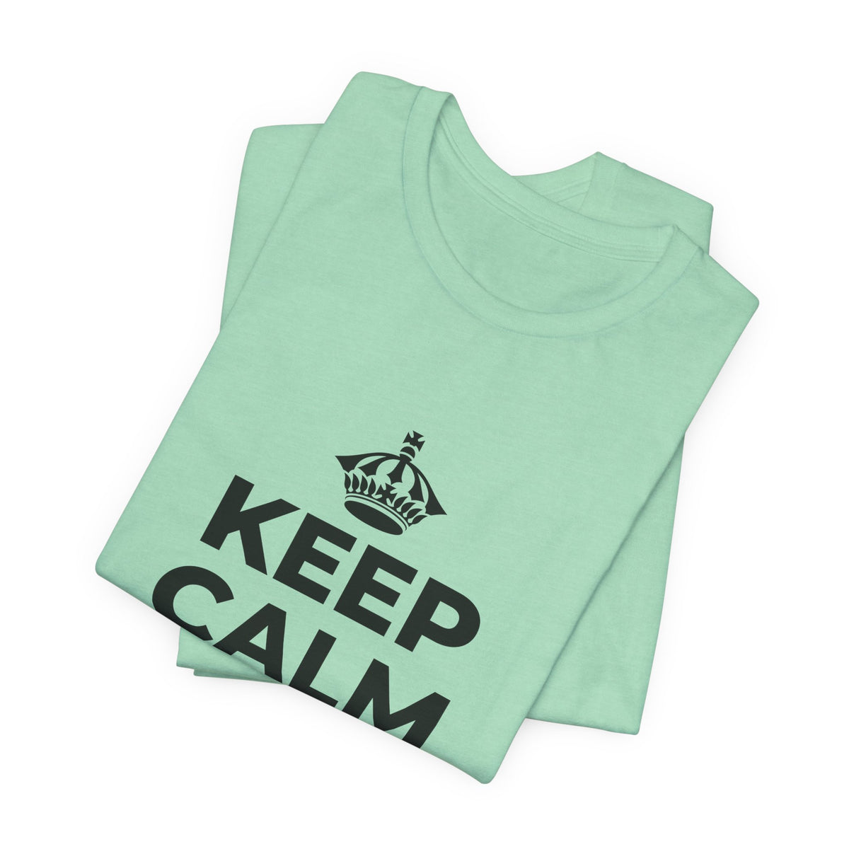 KEEP CALM AND LOCK IN T-Shirt (Baby Blue–Silver)