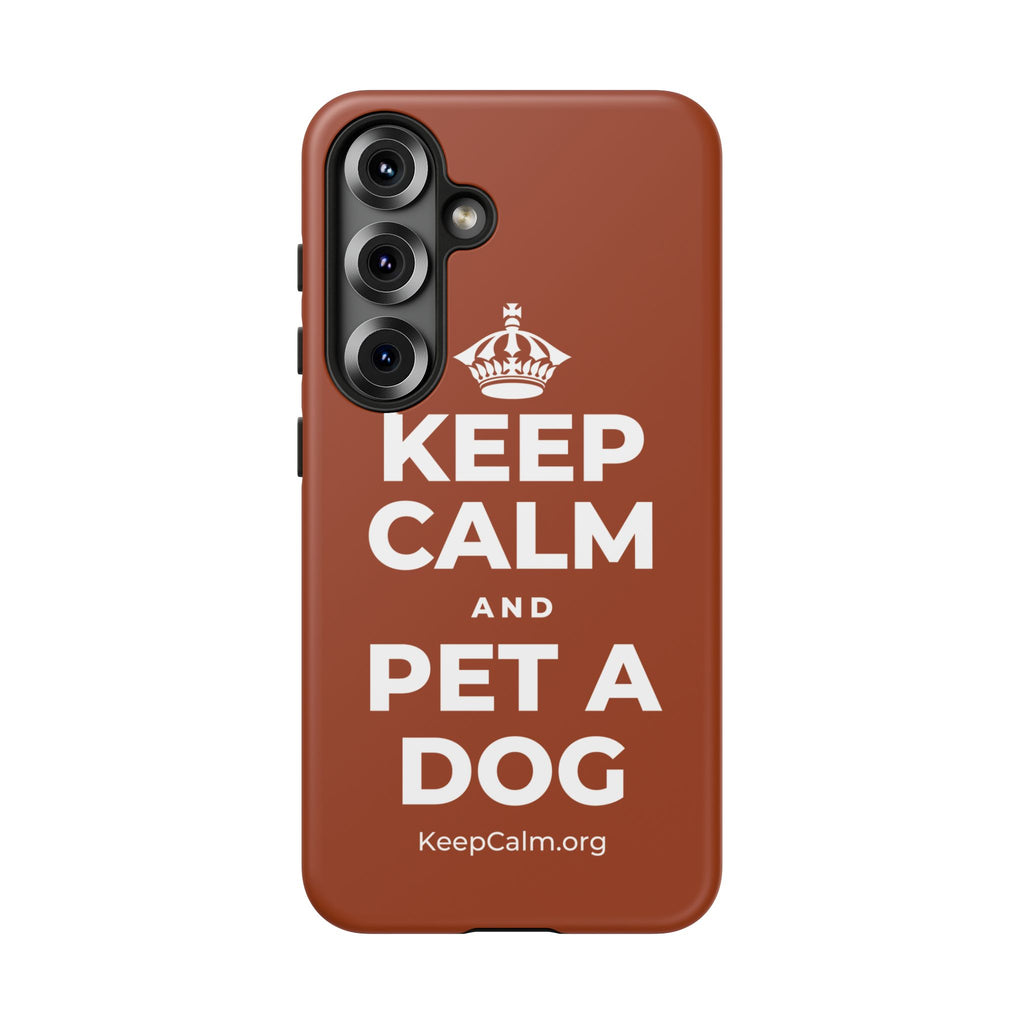 KEEP CALM AND PET A DOG Phone Case