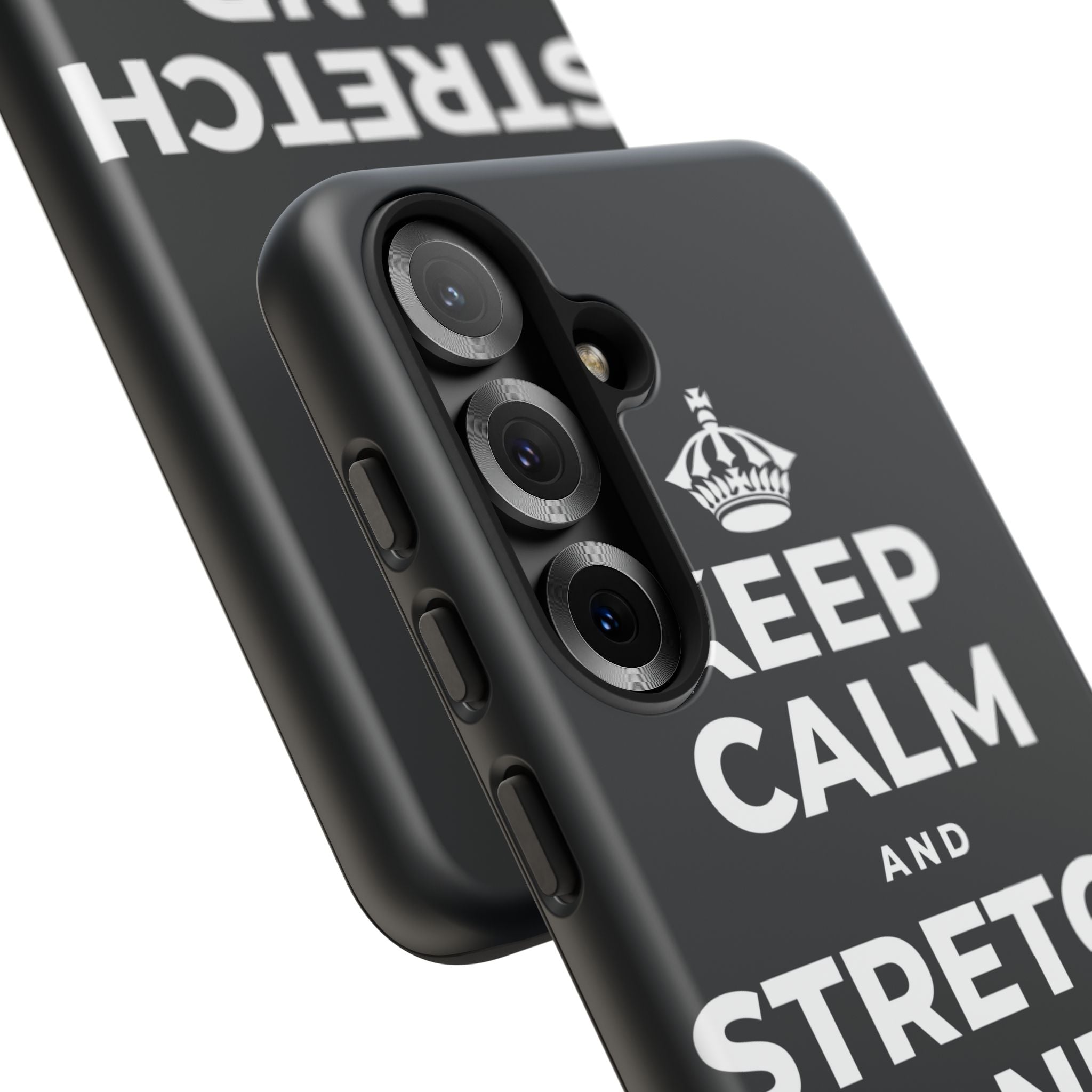 KEEP CALM AND STRETCH AND YAWN IT OUT Phone Case (Dark)