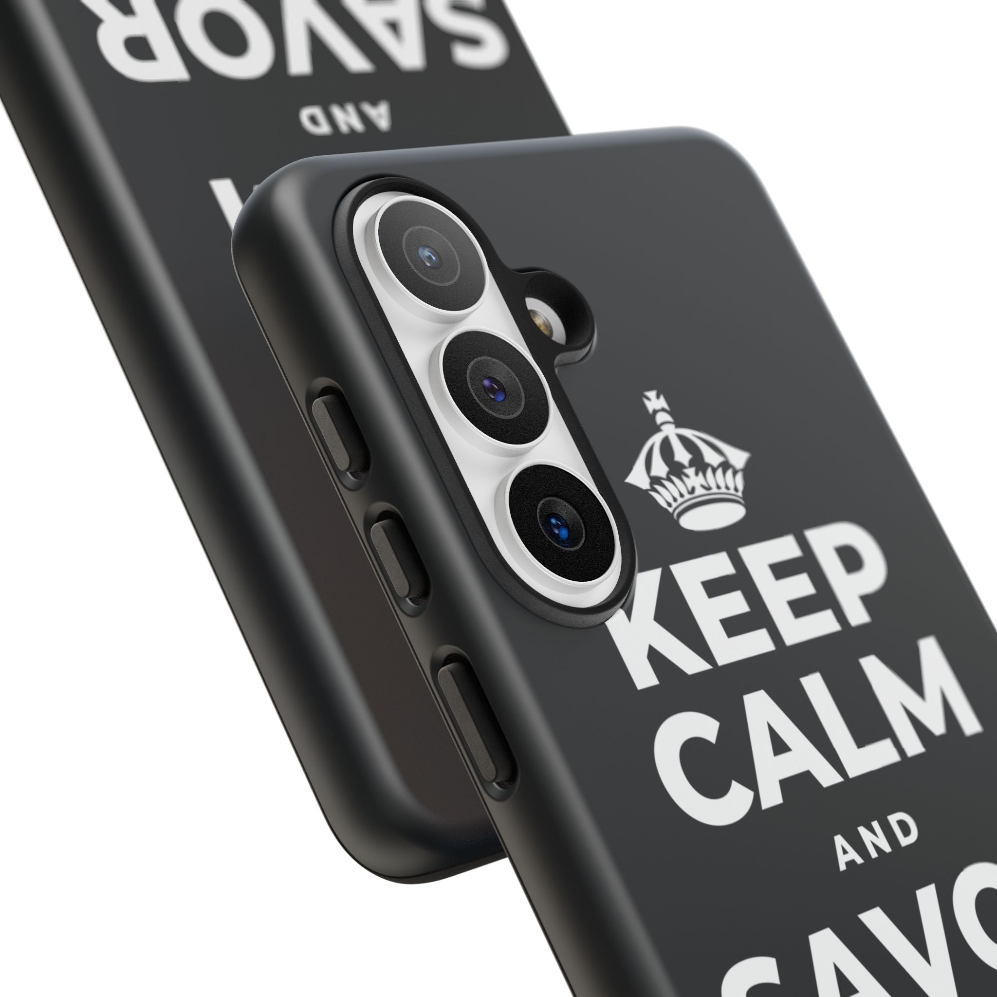 KEEP CALM AND SAVOR THIS MOMENT Phone Case (Dark)
