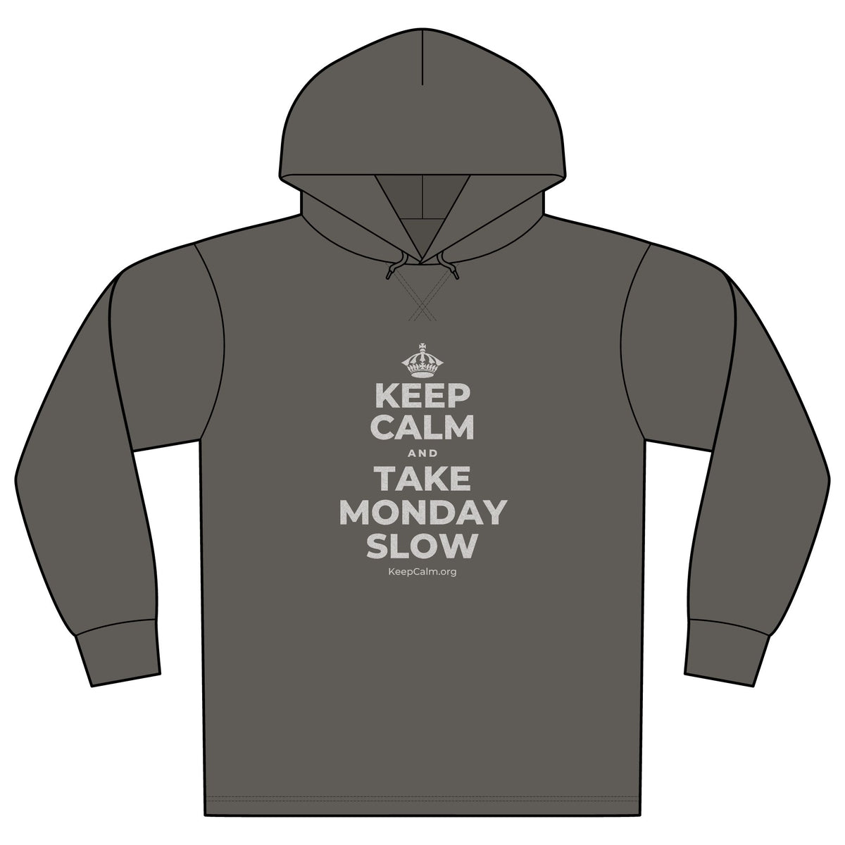KEEP CALM AND TAKE MONDAY SLOW Organic Hoodie Tee