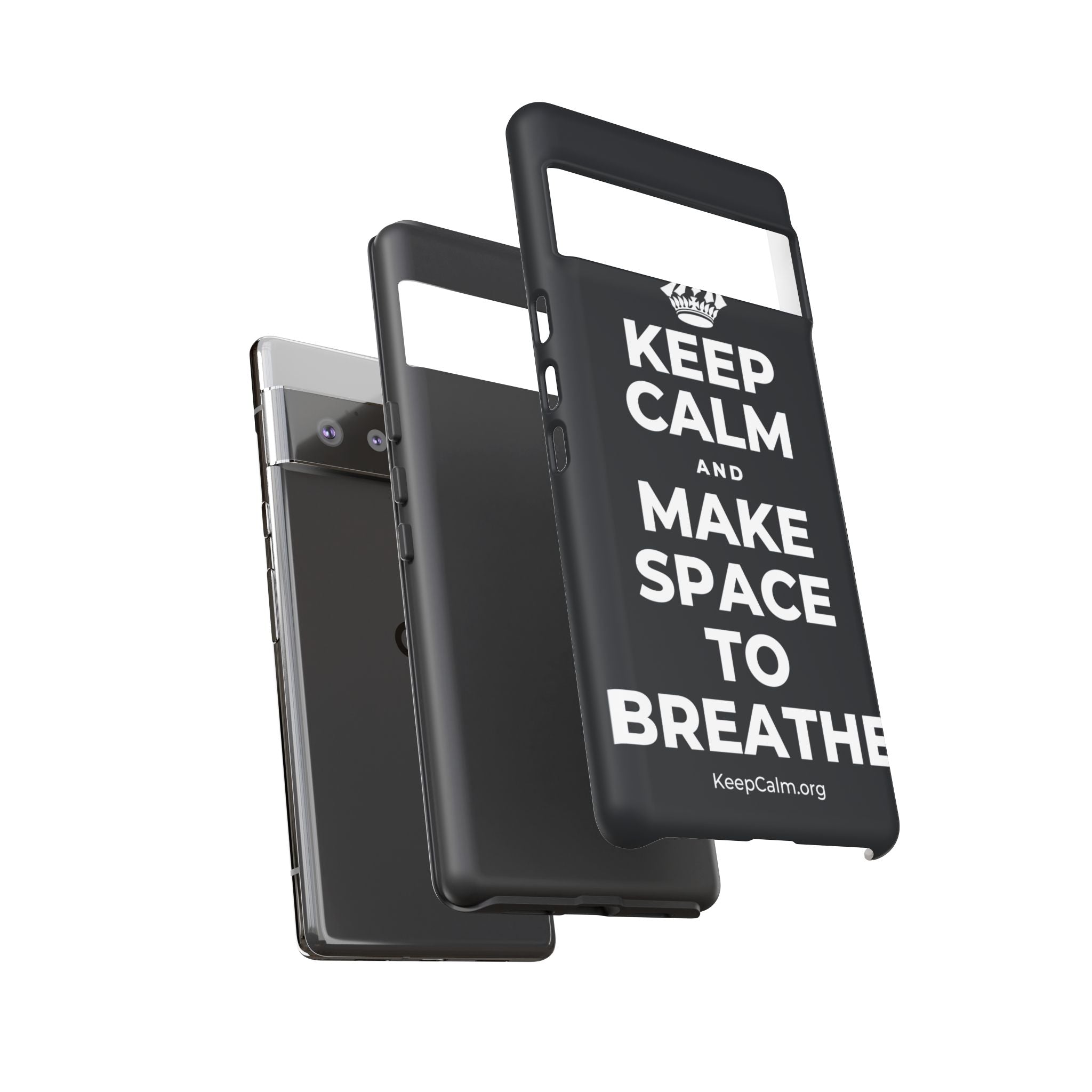 KEEP CALM AND MAKE SPACE TO BREATHE Phone Case (Dark)