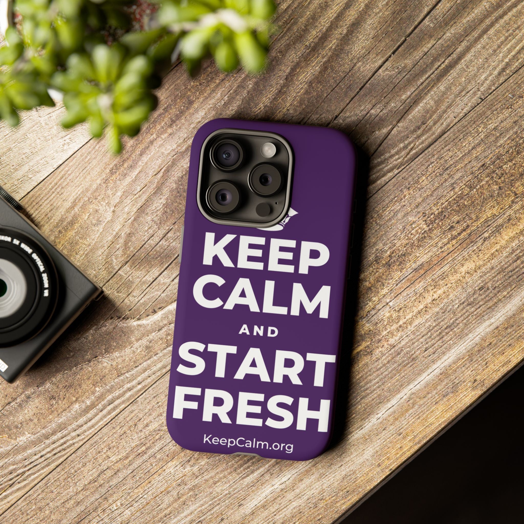 KEEP CALM AND START FRESH Phone Case