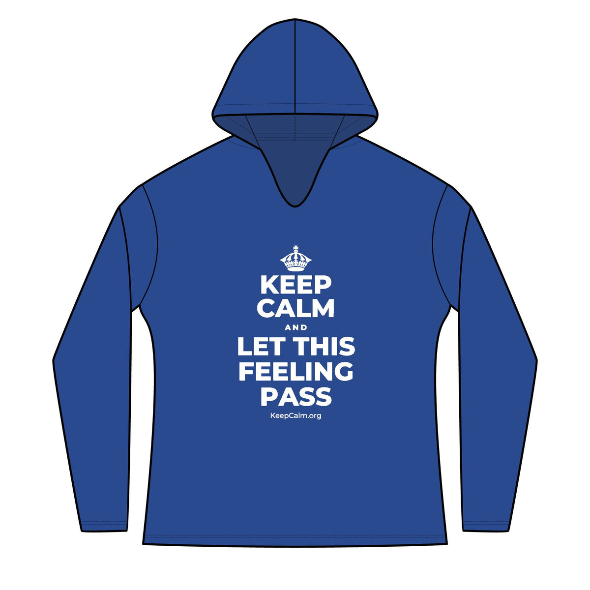 KEEP CALM AND LET THIS FEELING PASS Women's Long Sleeve Hoodie