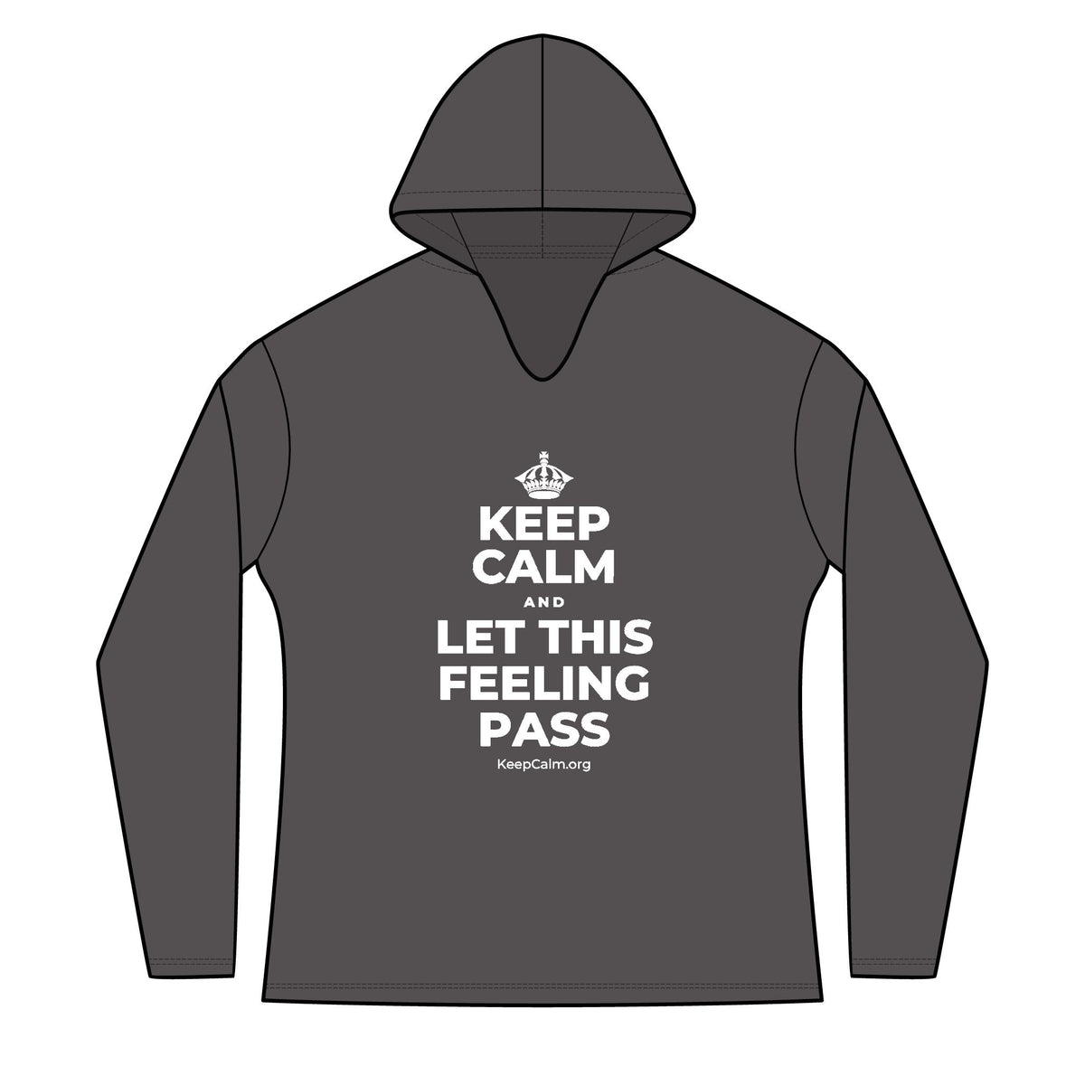 KEEP CALM AND LET THIS FEELING PASS Women's Long Sleeve Hoodie