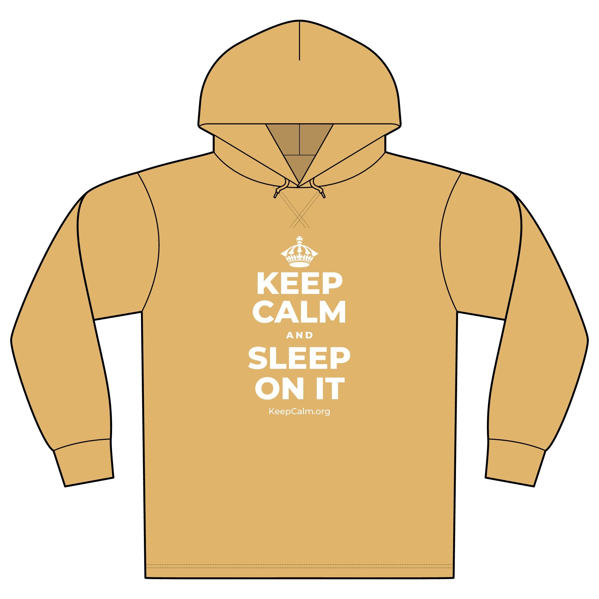 KEEP CALM AND SLEEP ON IT Organic Hoodie Tee